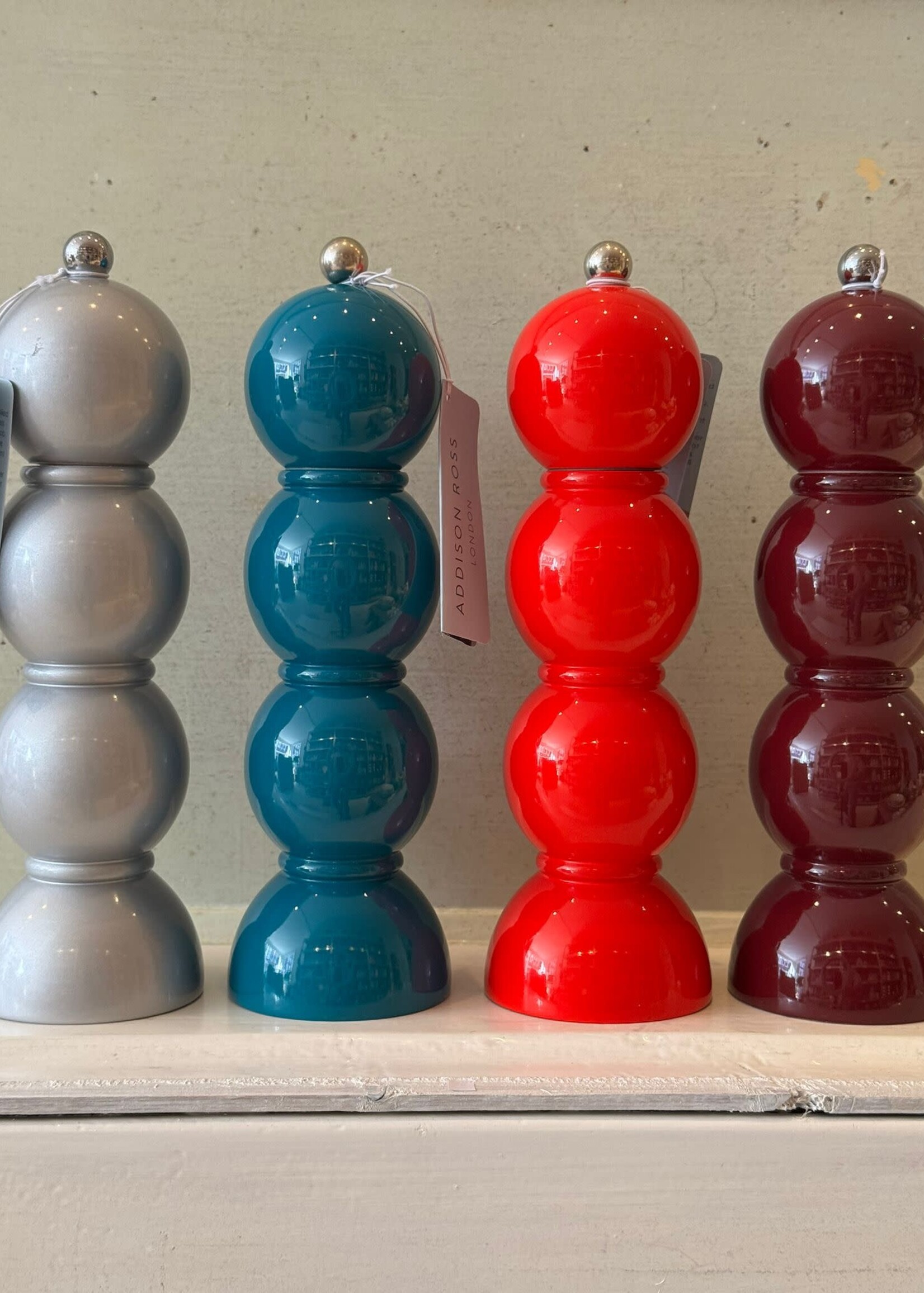 Addison Ross Addison Ross Bobbin Salt & Pepper Grinder 'Red'