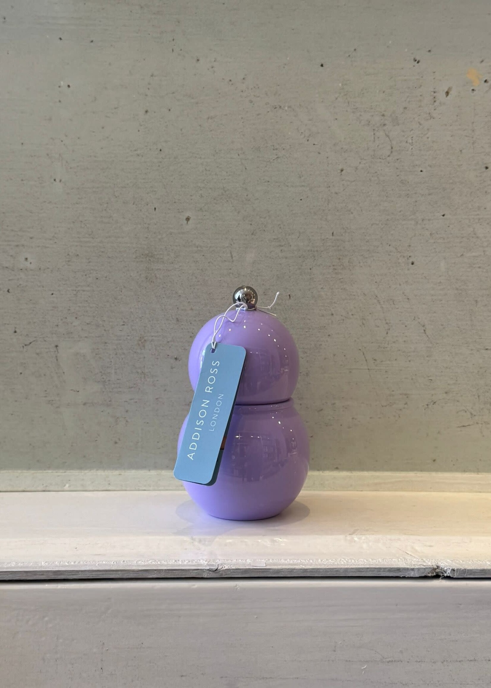 Addison Ross Addison Ross Chubby Salt & Pepper Grinder 12cm Lilac