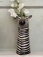 Quail Quail Flower Vase 'Zebra'