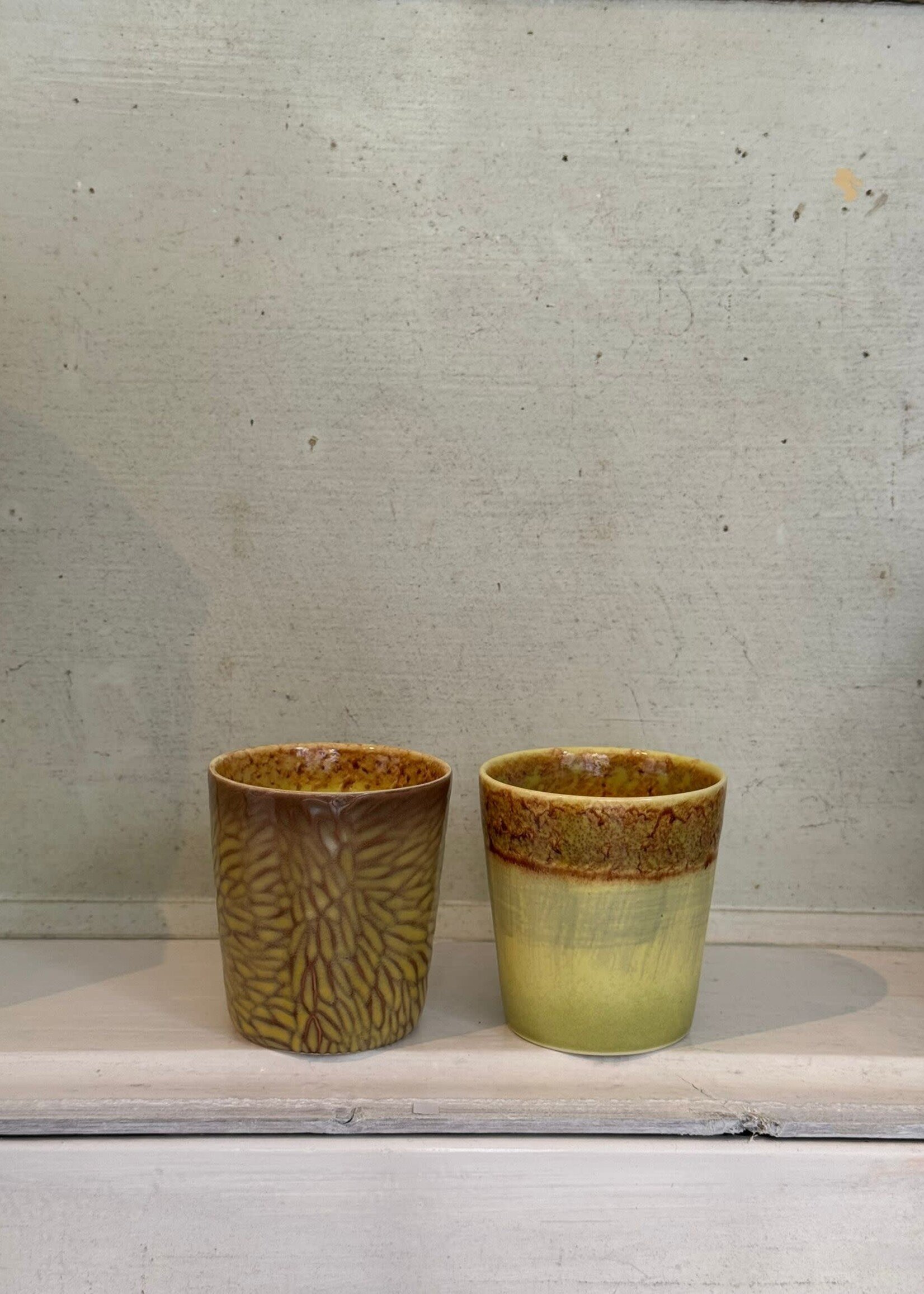 HKliving HKliving Ceramic 70's Van Gogh Coffee Mugs  'Sunflowers'