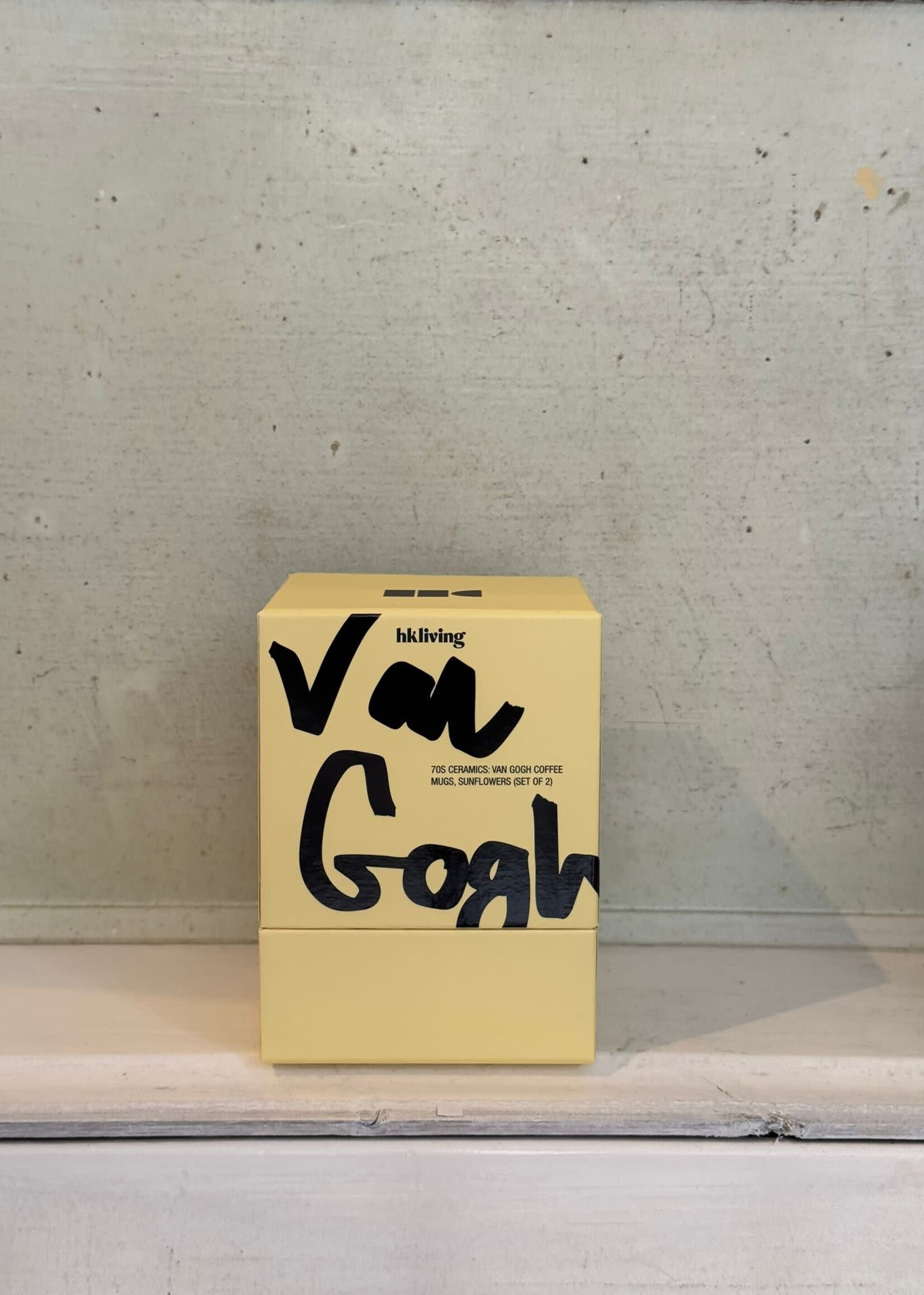 HKliving HKliving Ceramic 70's Van Gogh Coffee Mugs  'Sunflowers'