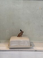 Quail Quail Butter Dish 'Hare'