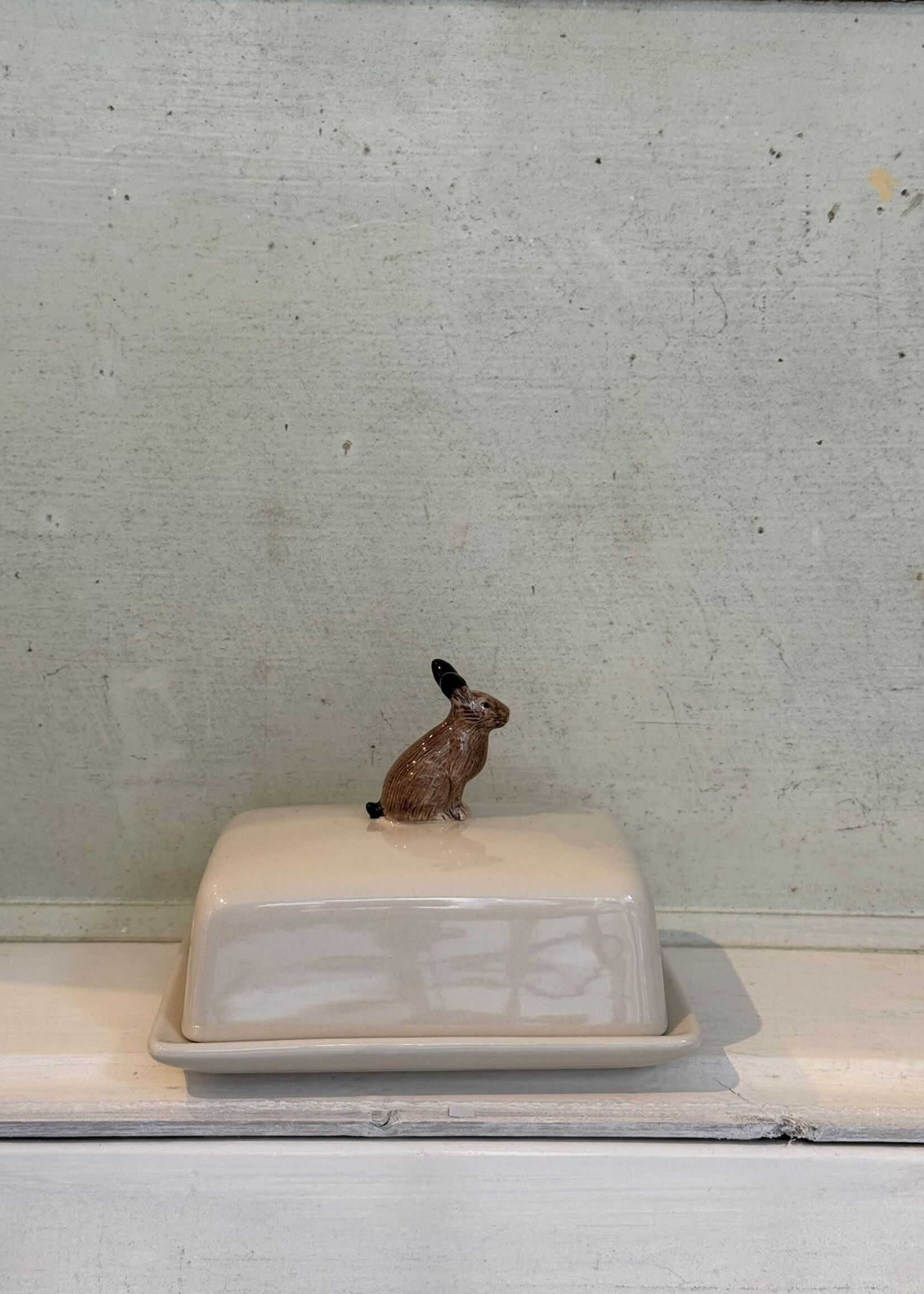 Quail Quail Butter Dish 'Hare'