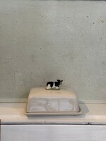 Quail Quail Butter Dish 'Friesian Cow'