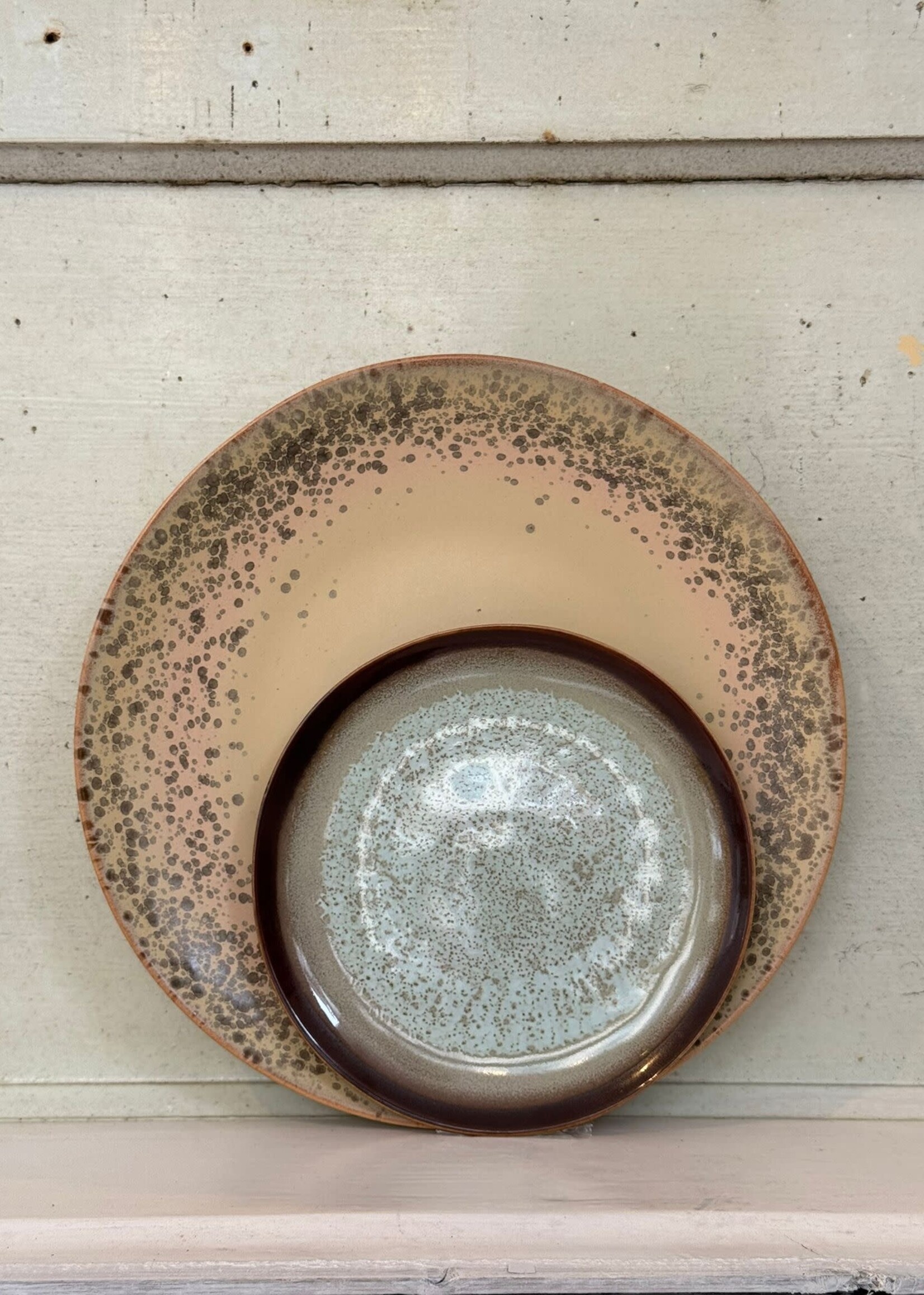 HKliving HKliving Ceramic 70's Dinner Plate 'Grit'