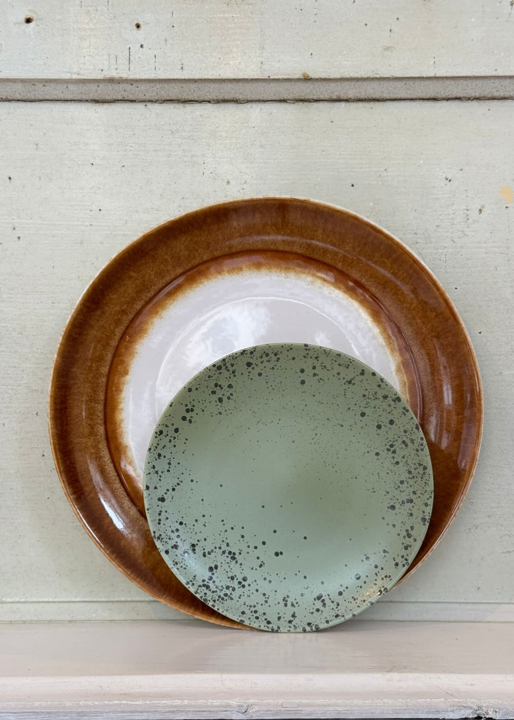 HKliving HKliving Ceramic 70's Dinner Plate 'Supernova'