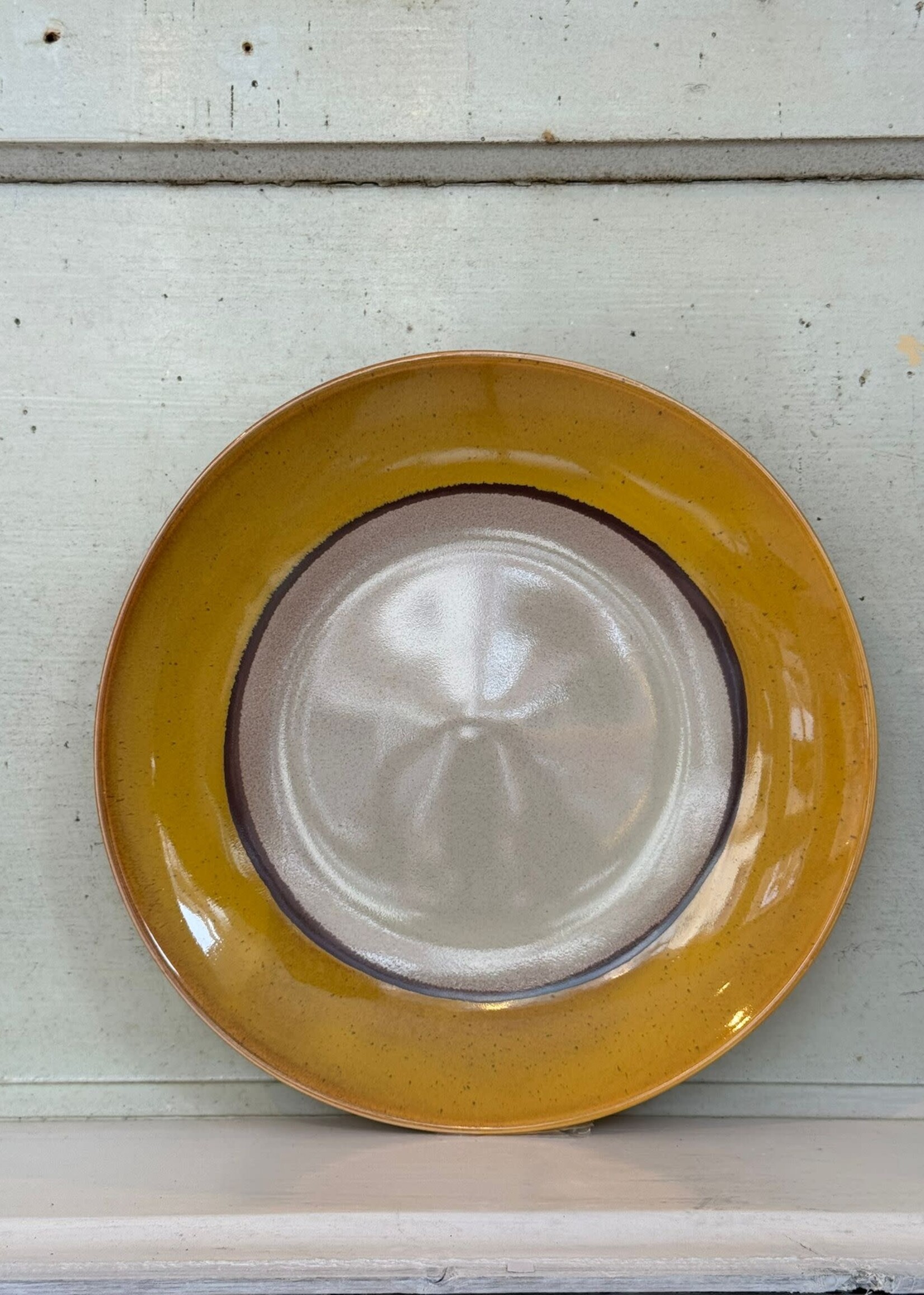 HKliving HKliving Ceramic 70's Dinner Plate 'Coconut'