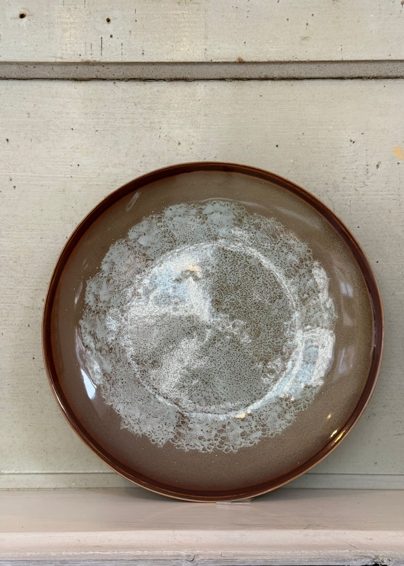 HKliving HKliving Ceramic 70's Dinner Plate 'Contrast'