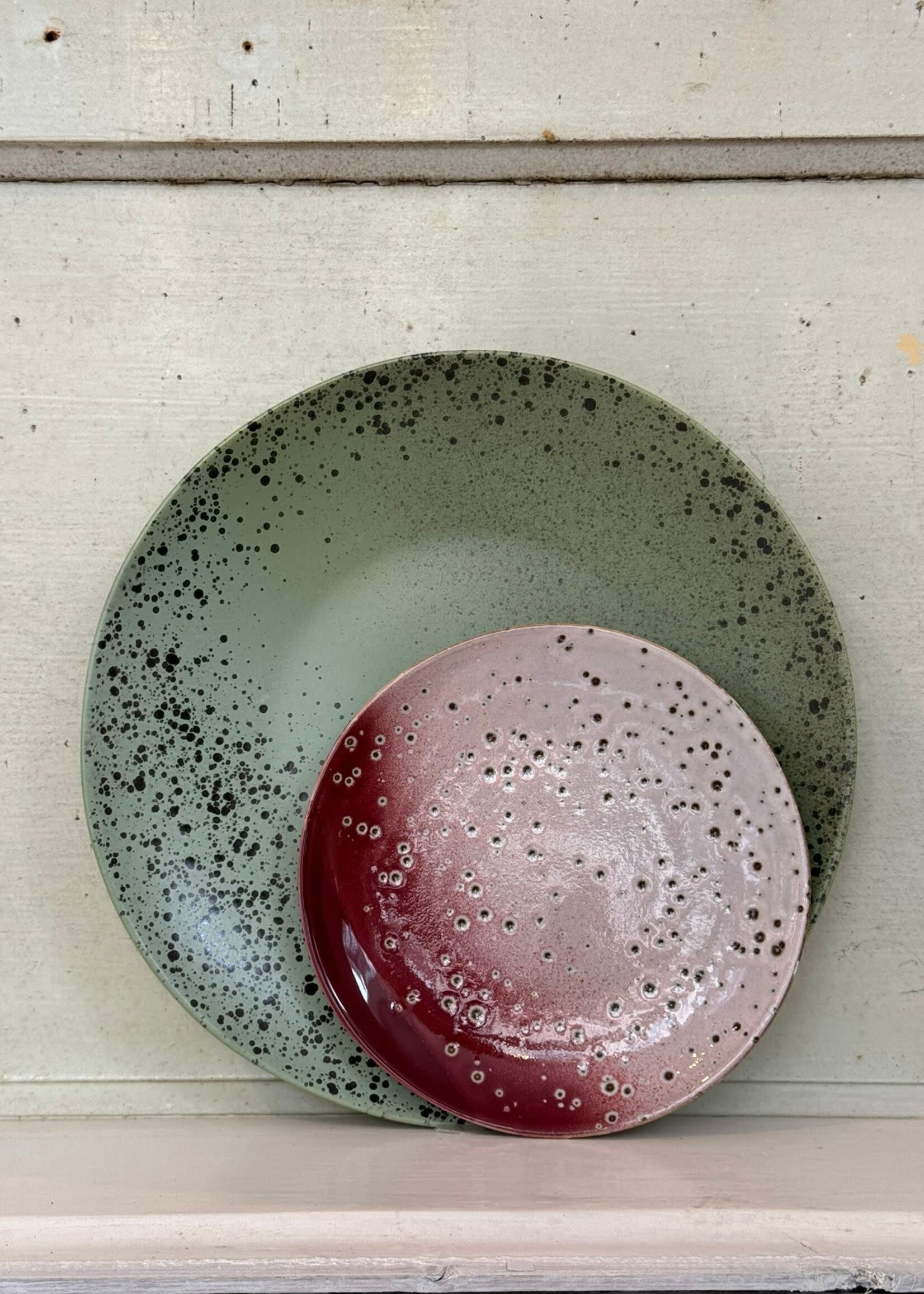 HKliving HKliving Ceramic 70's Dinner Plate 'Fleck'