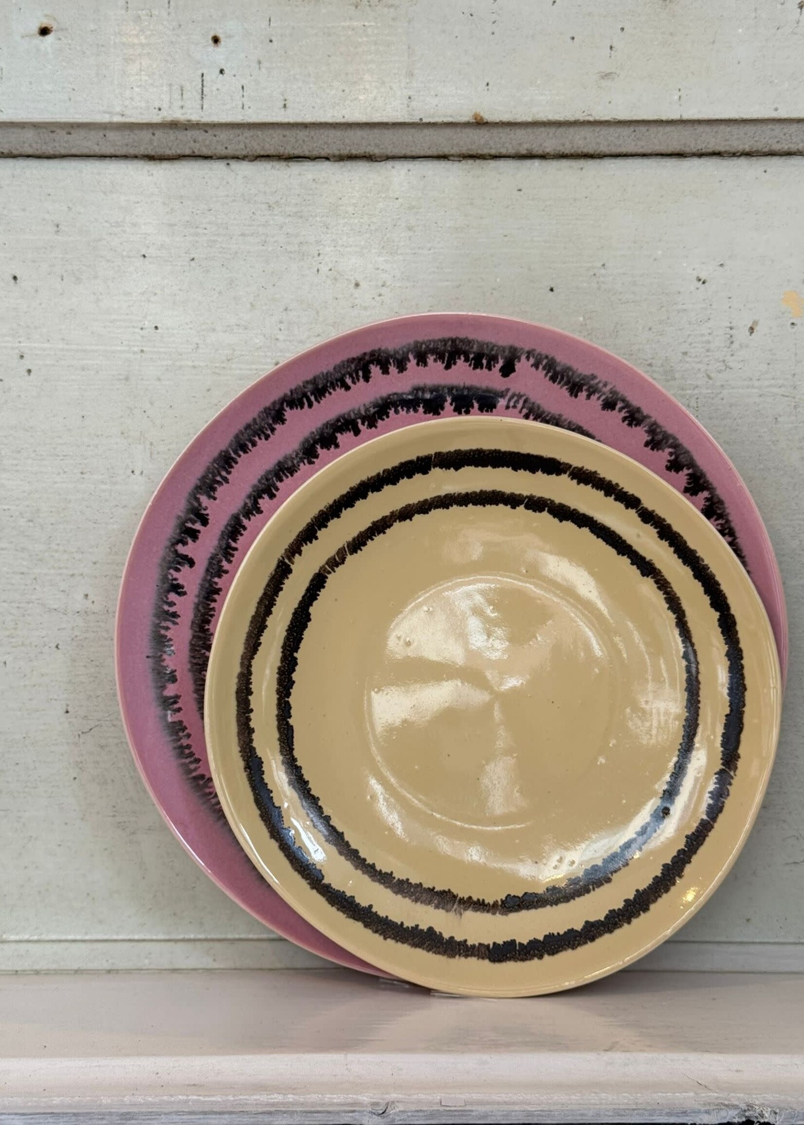 HKliving HKliving Ceramic 70's Side Plate 'Vanilla'