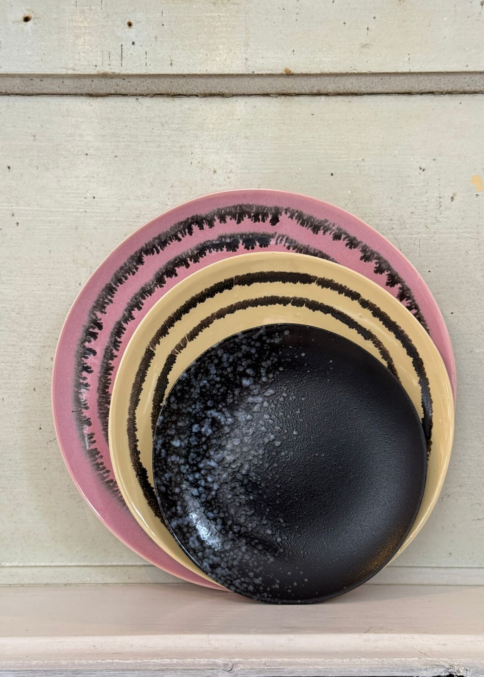 HKliving HKliving Ceramic 70's Side Plate 'Vanilla'