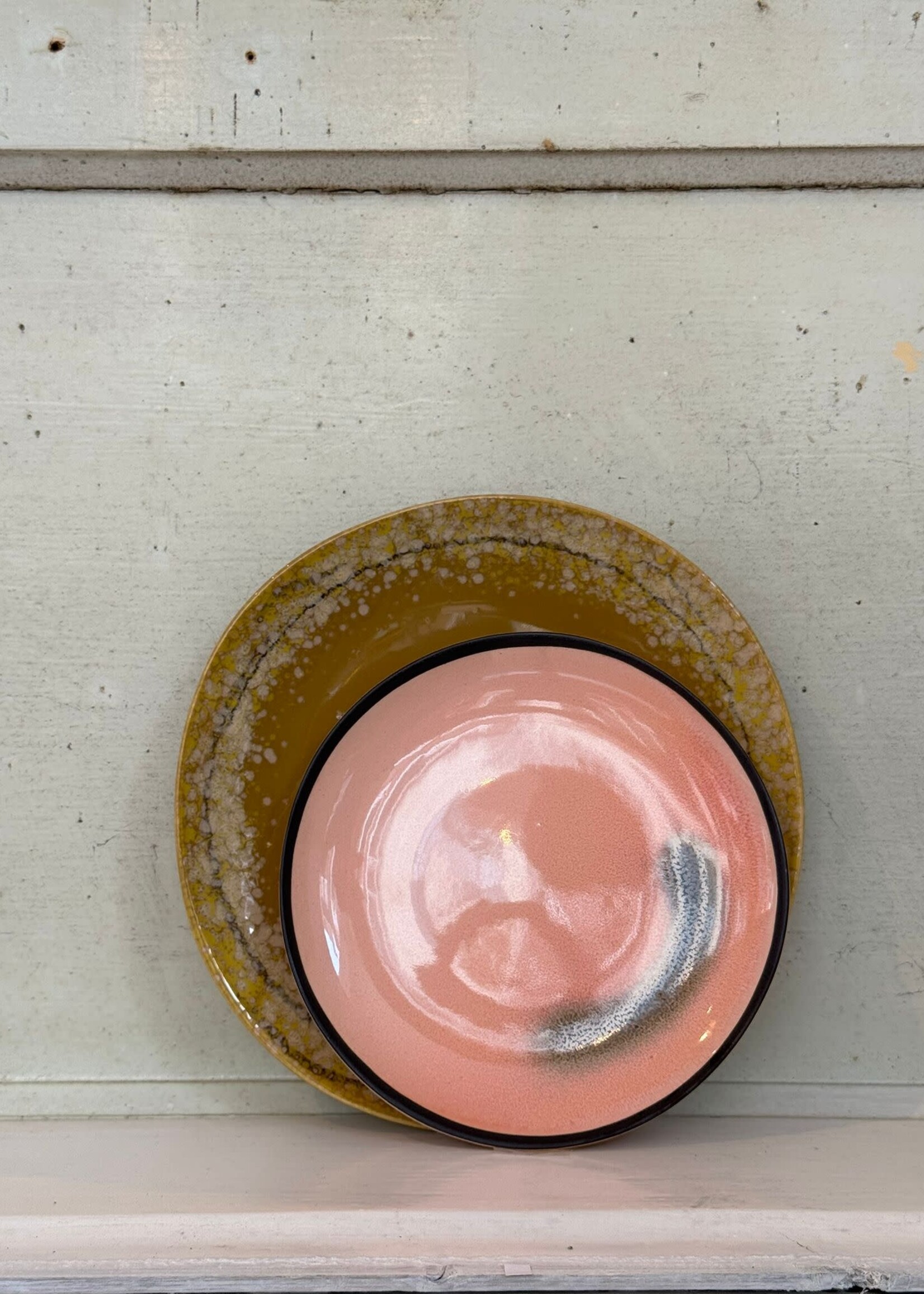 HKliving HKliving Ceramic 70's Dessert Plate 'Horizon'