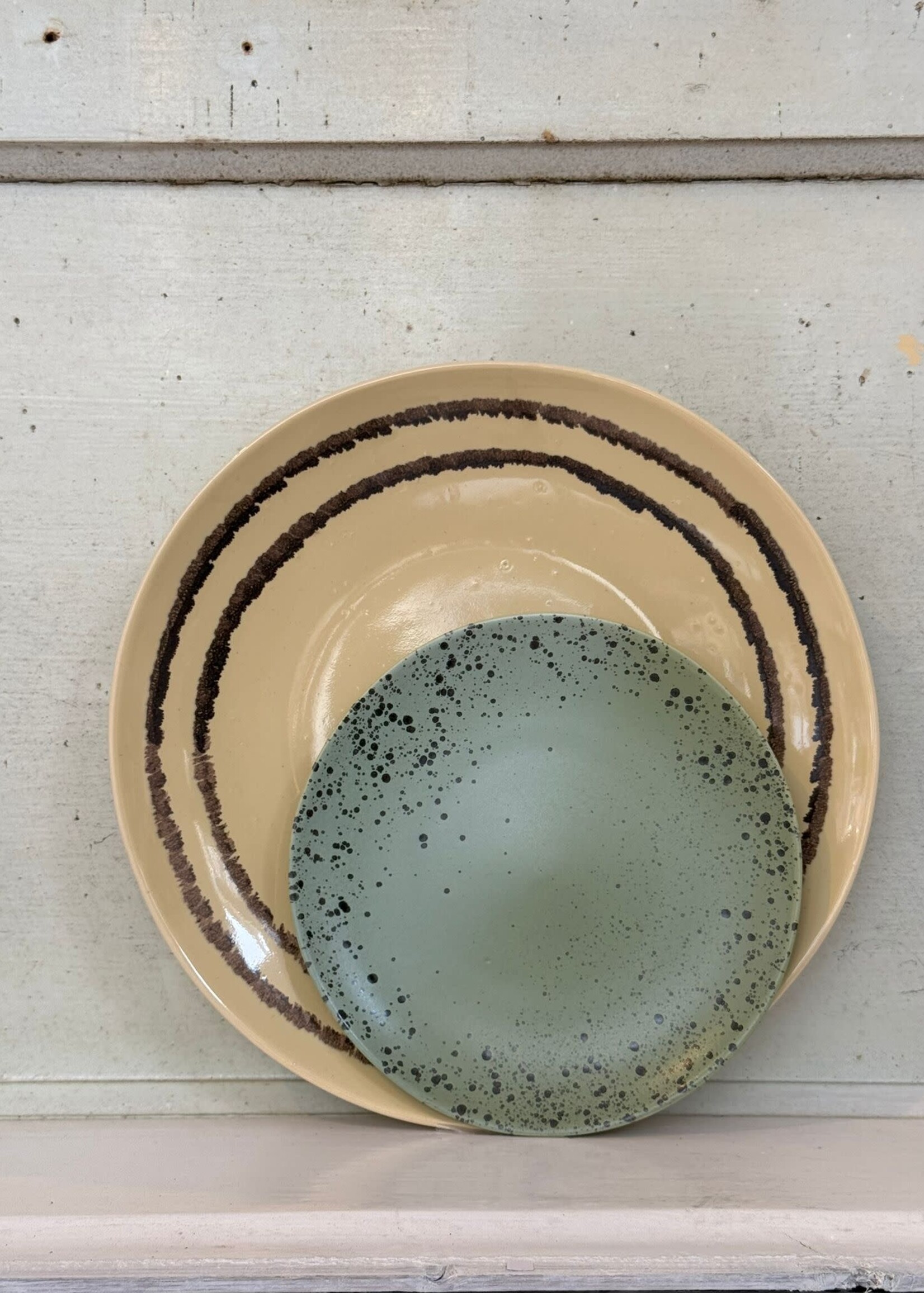 HKliving HKliving Ceramic 70's Dessert Plate 'Fleck'