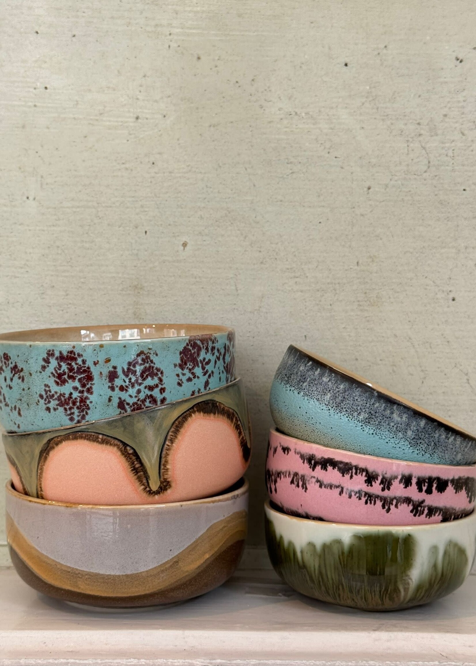 HKliving HKliving Ceramic 70's Dessert Bowl 'Patina'