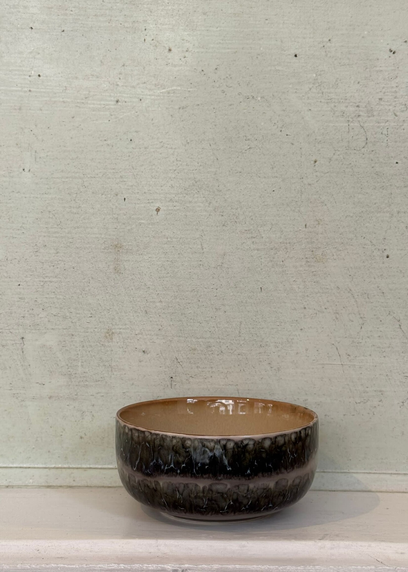 HKliving HKliving Ceramic 70's Dessert Bowl 'Fern'
