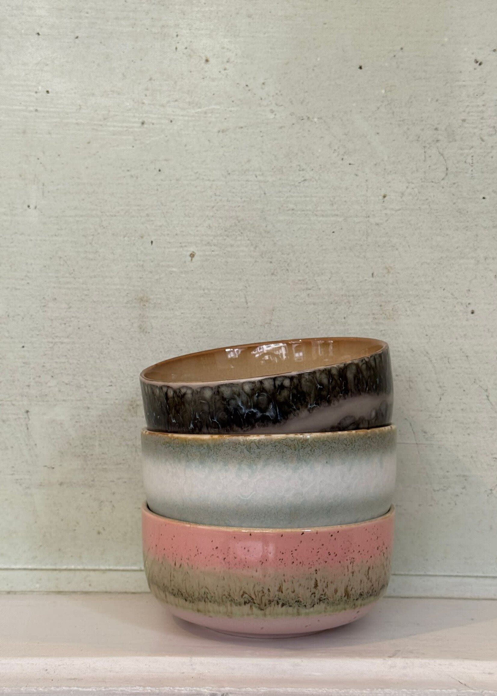 HKliving HKliving Ceramic 70's Dessert Bowl 'Gem'