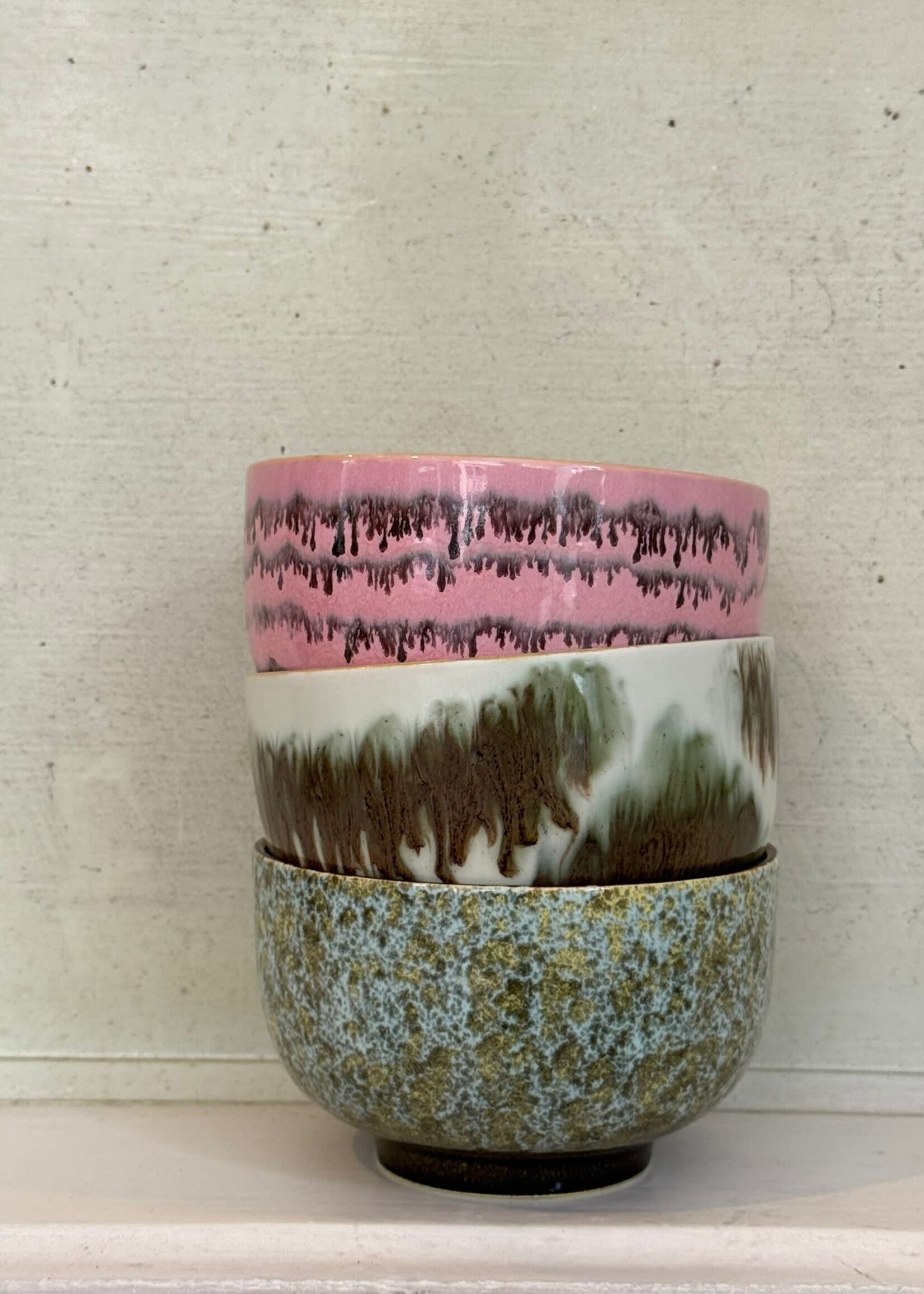 HKliving HKliving Ceramic 70's Noodle Bowl 'Verdigris'