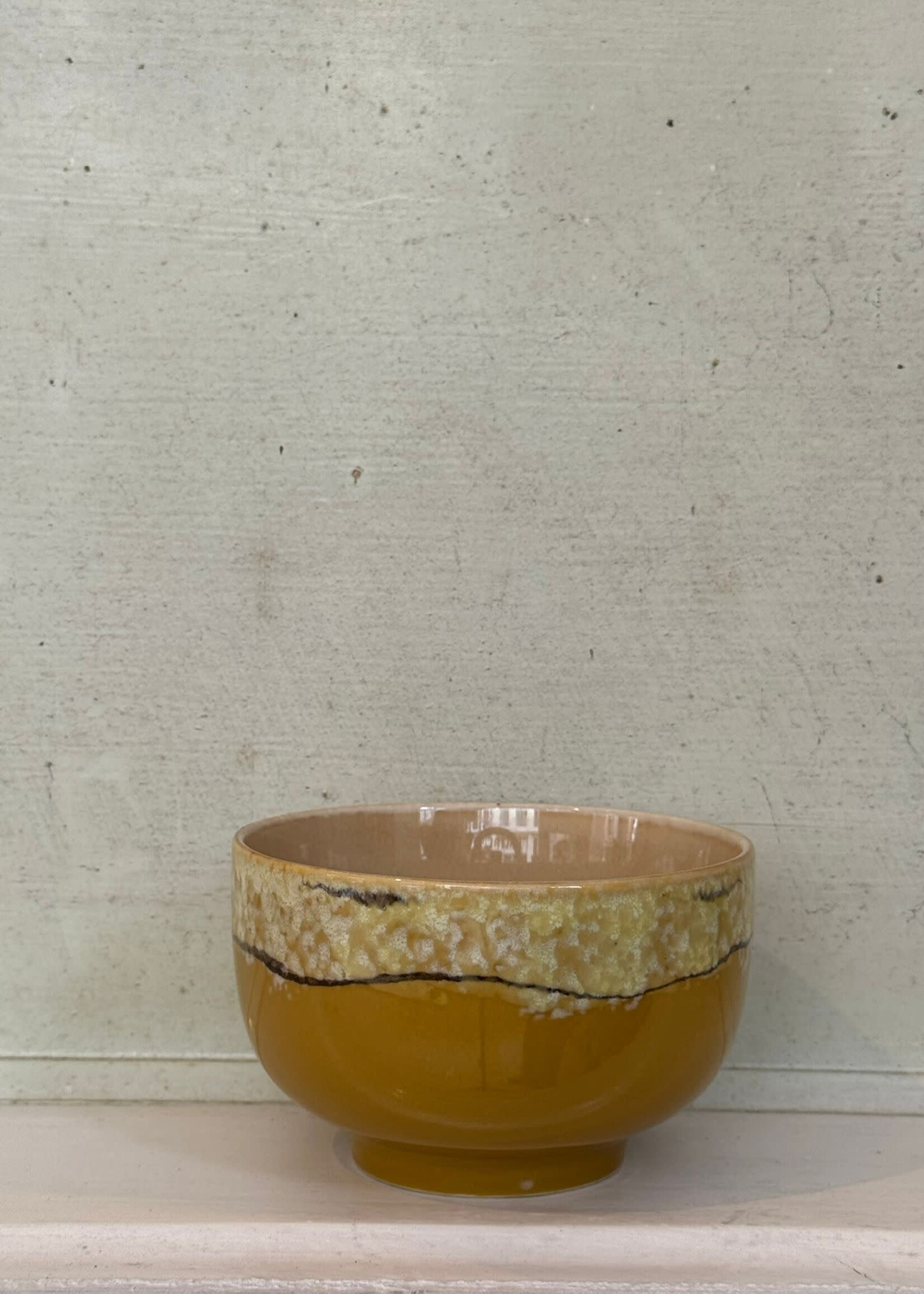 HKliving HKliving Ceramic 70's Noodle Bowl 'Sunbeam'