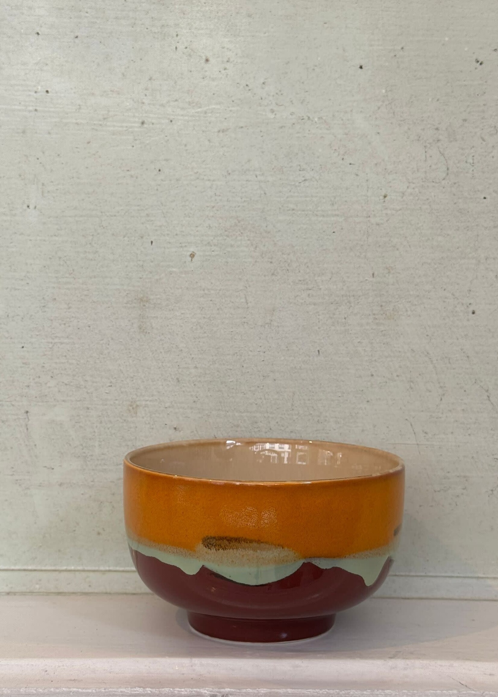 HKliving HKliving Ceramic 70's Noodle Bowl 'Clay'