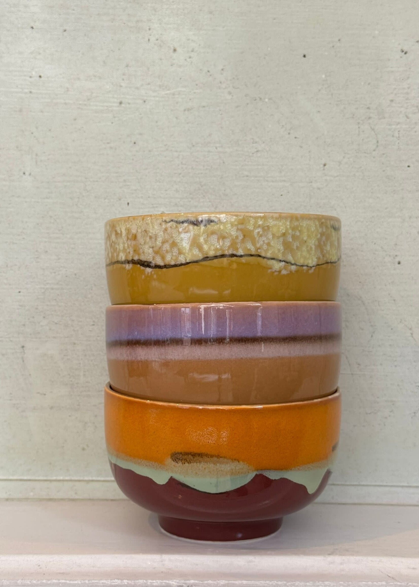 HKliving HKliving Ceramic 70's Noodle Bowl 'Clay'