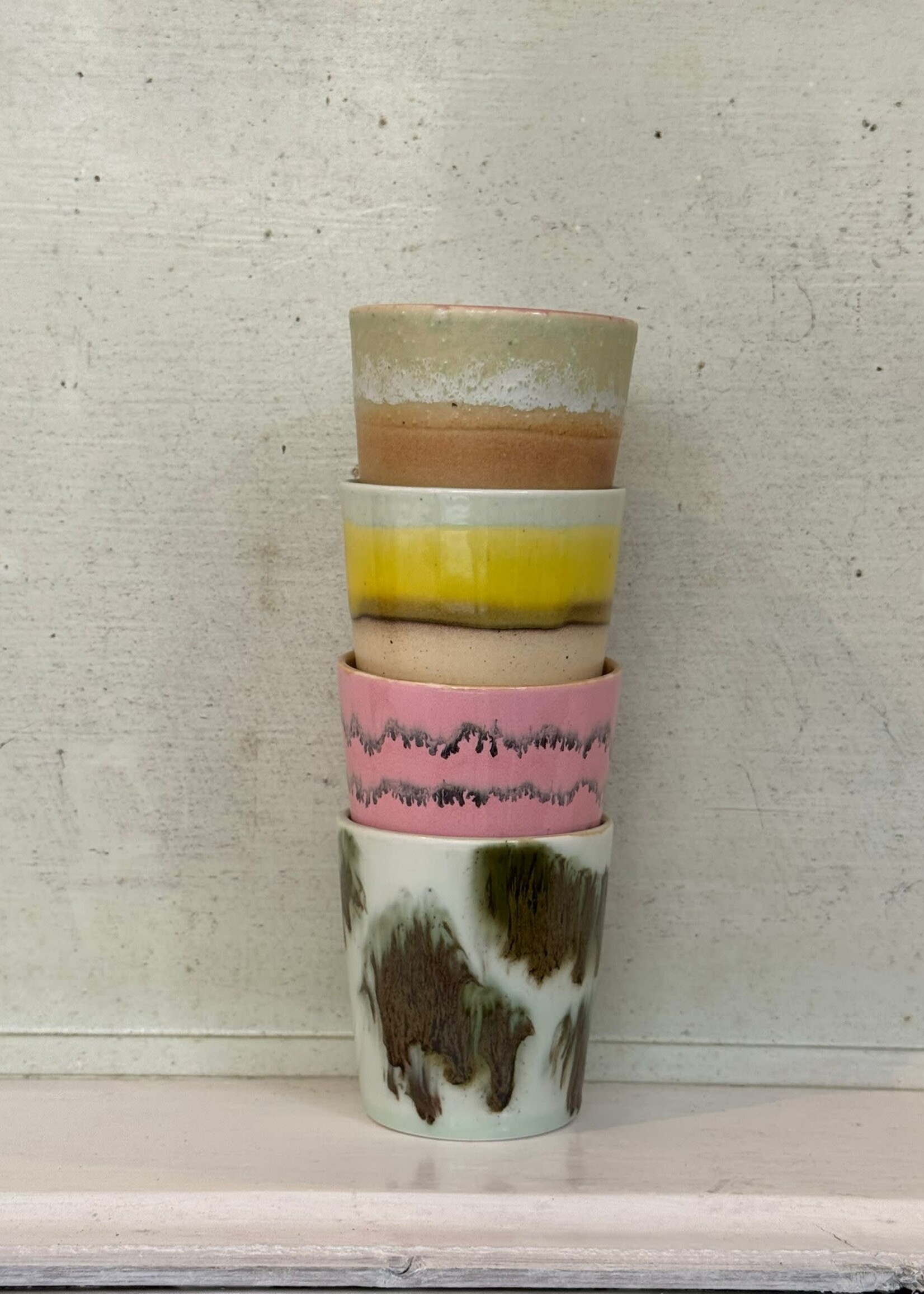 HKliving HKliving Ceramic 70's Coffee Mug 'Tide'