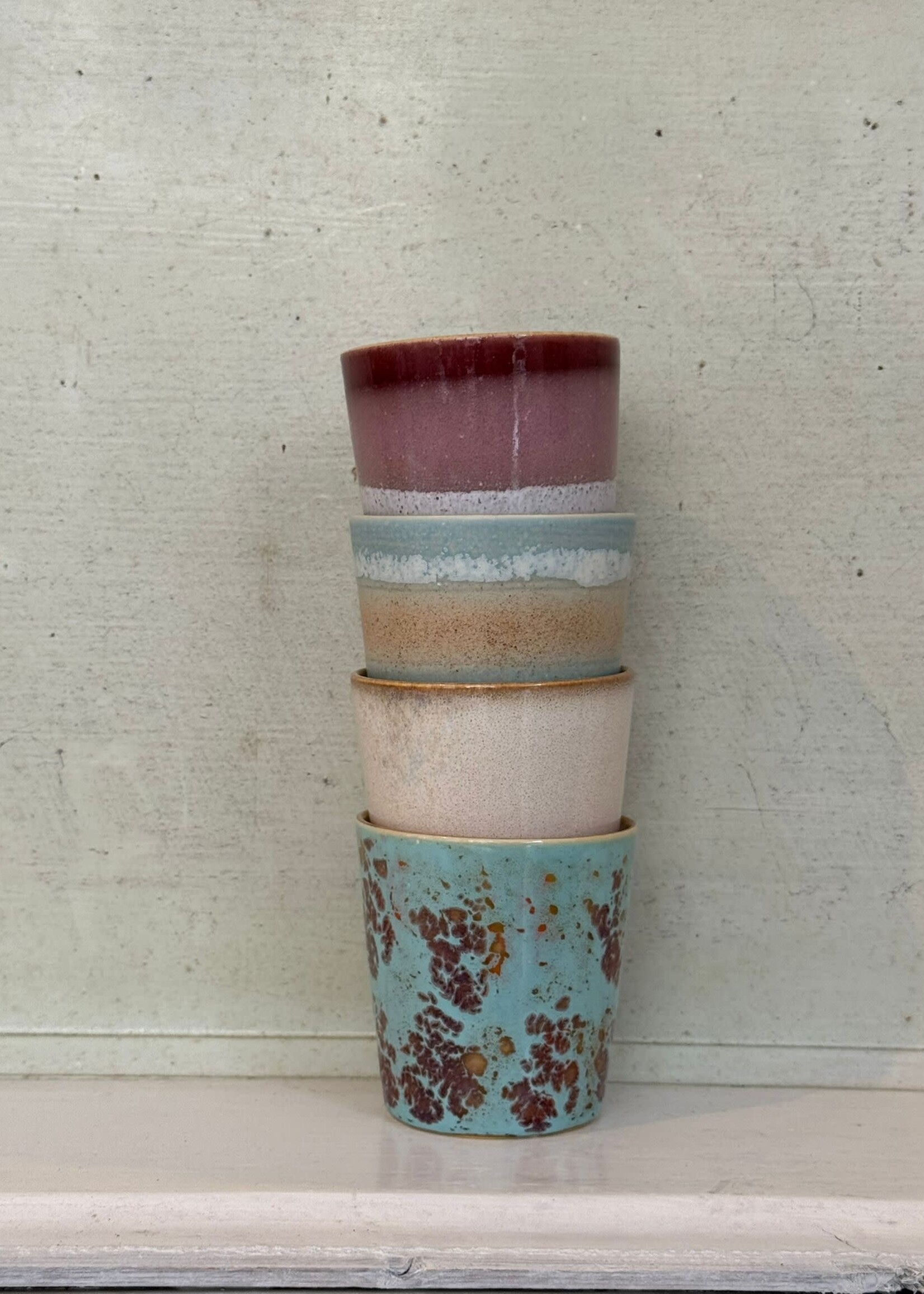 HKliving HKliving Ceramic 70's Coffee Mug 'Frost'