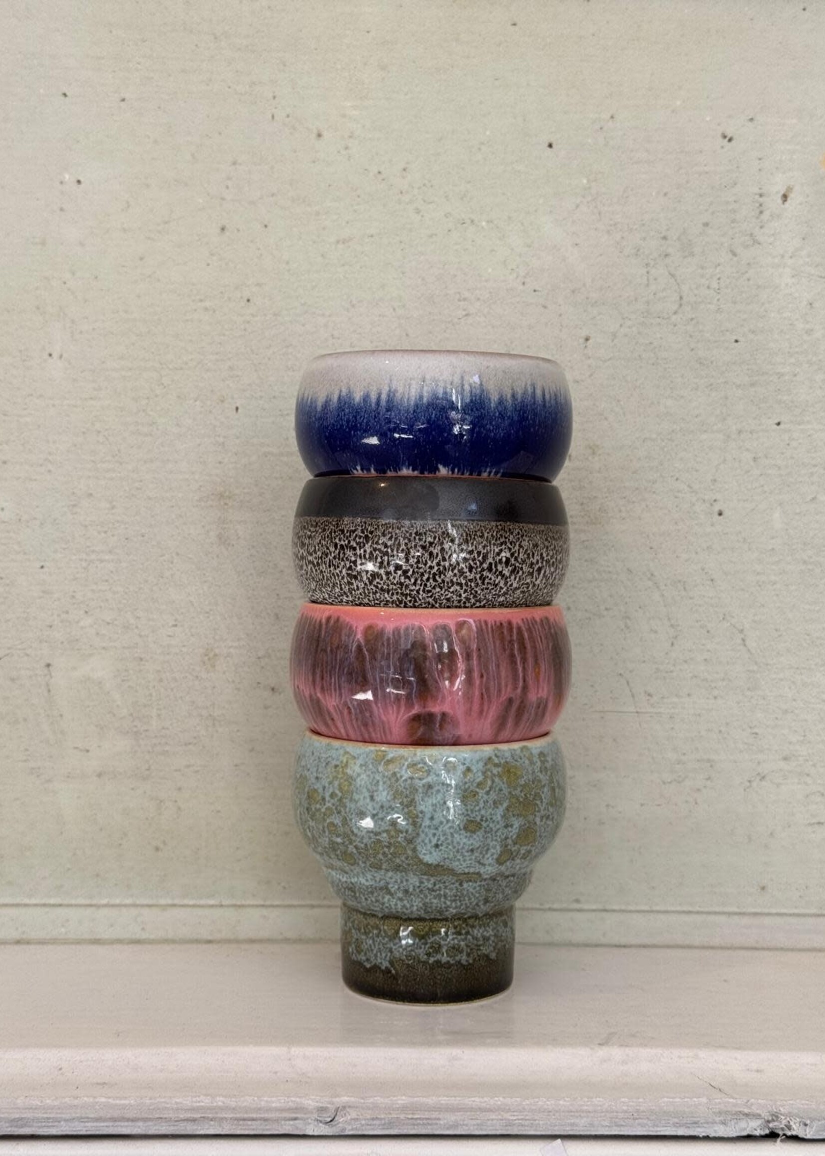 HKliving HKliving Ceramic 70's Lungo Mug 'Rock On'