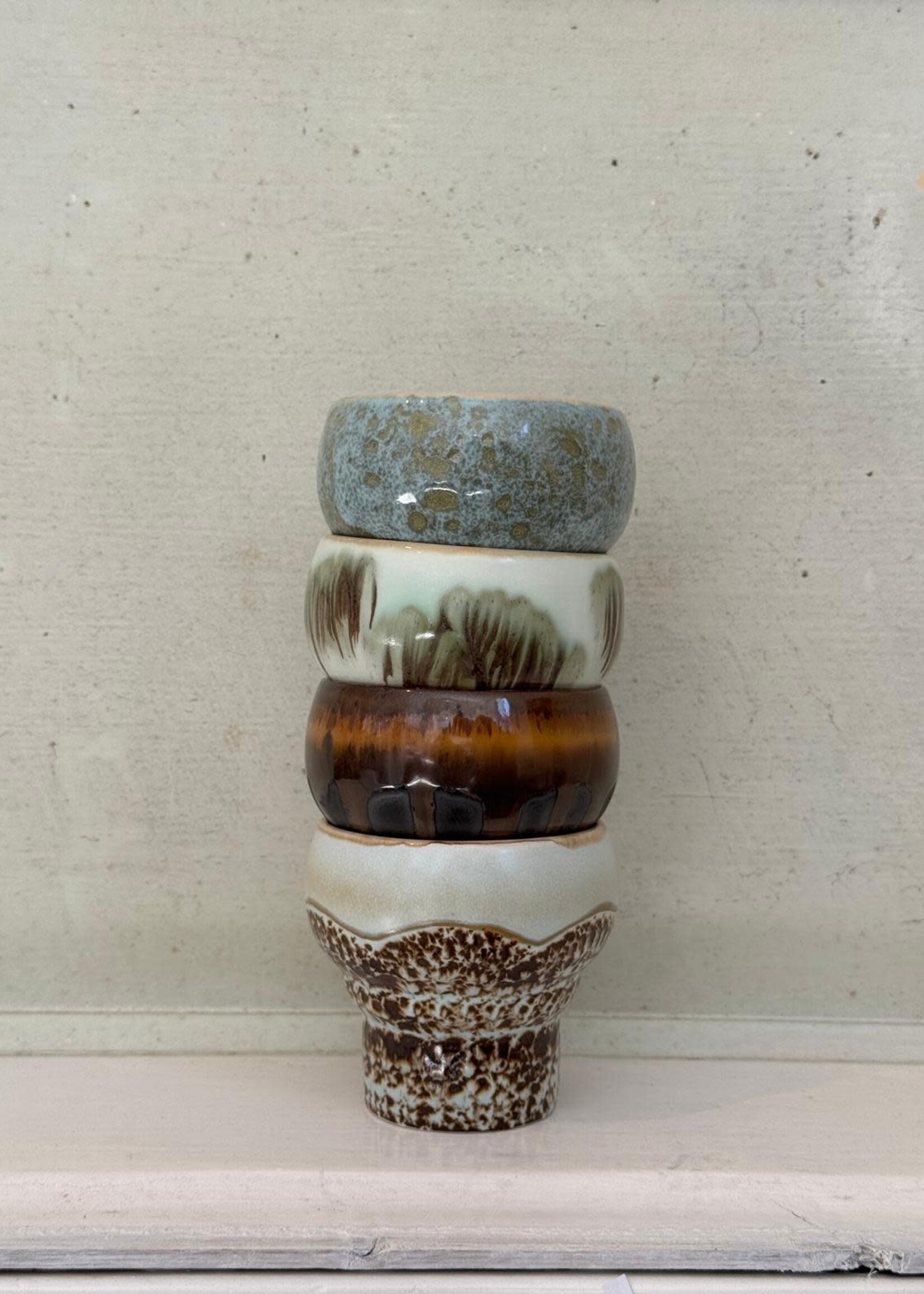 HKliving HKliving Ceramic 70's Lungo Mug 'Tide'