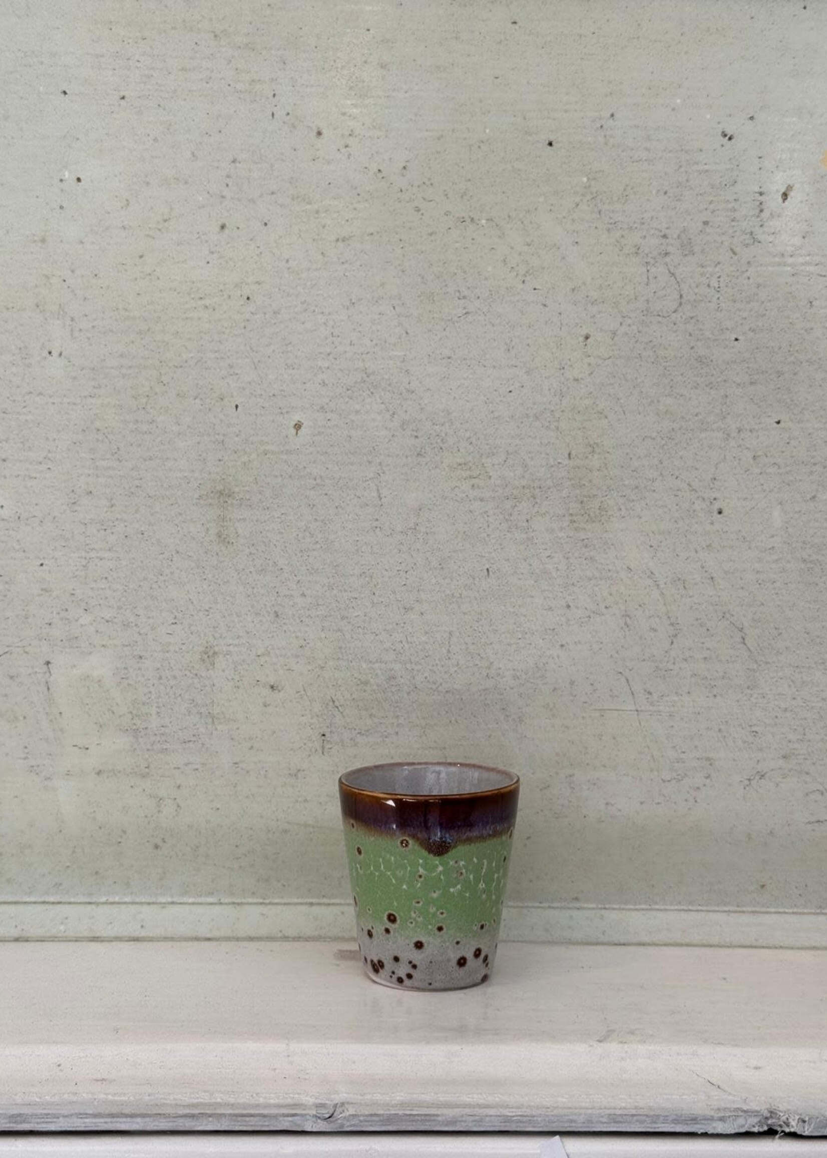 HKliving HKliving Ceramic 70's Ristretto Mug 'Comet'