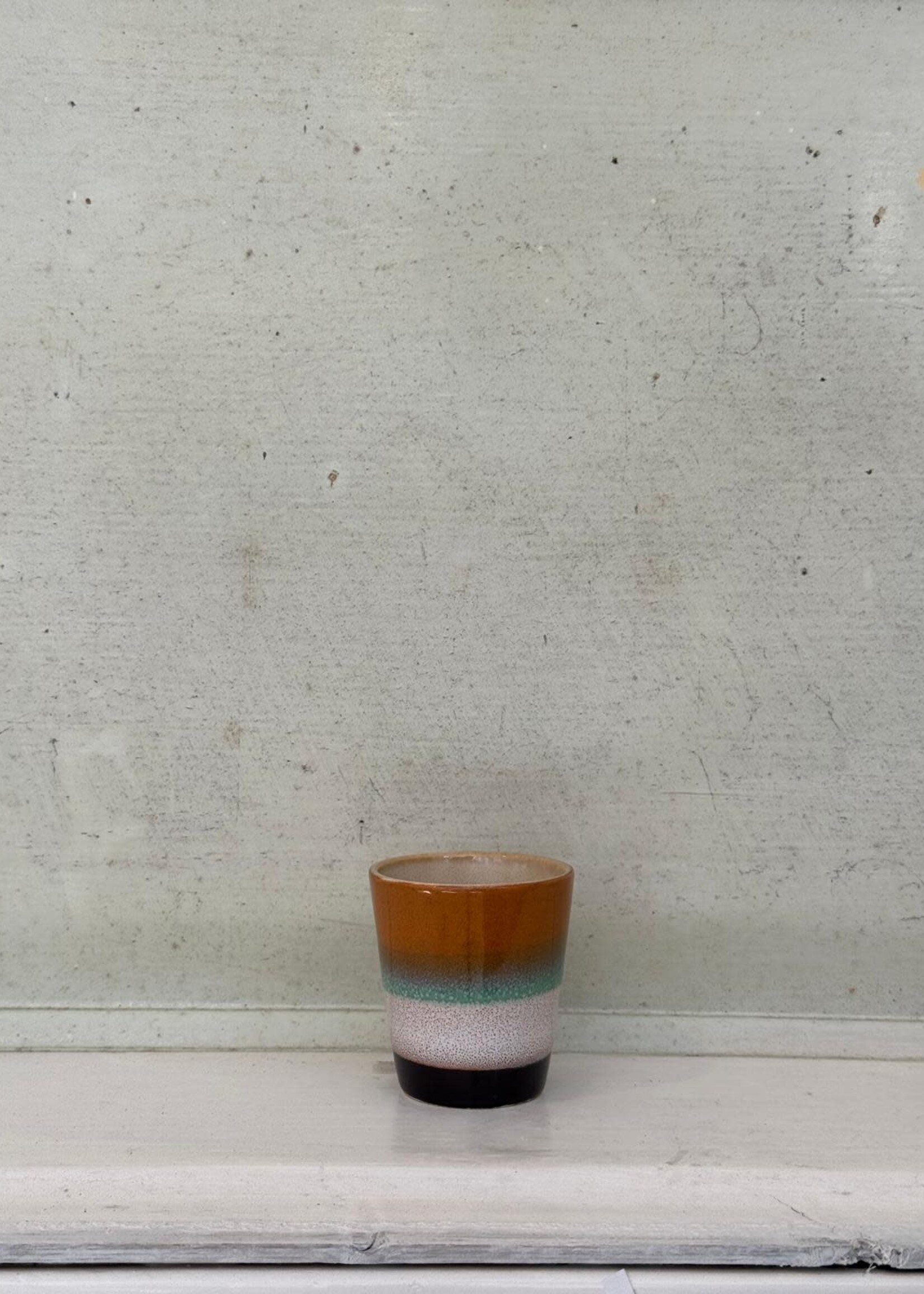 HKliving HKliving Ceramic 70's Ristretto Mug 'Flower Power'