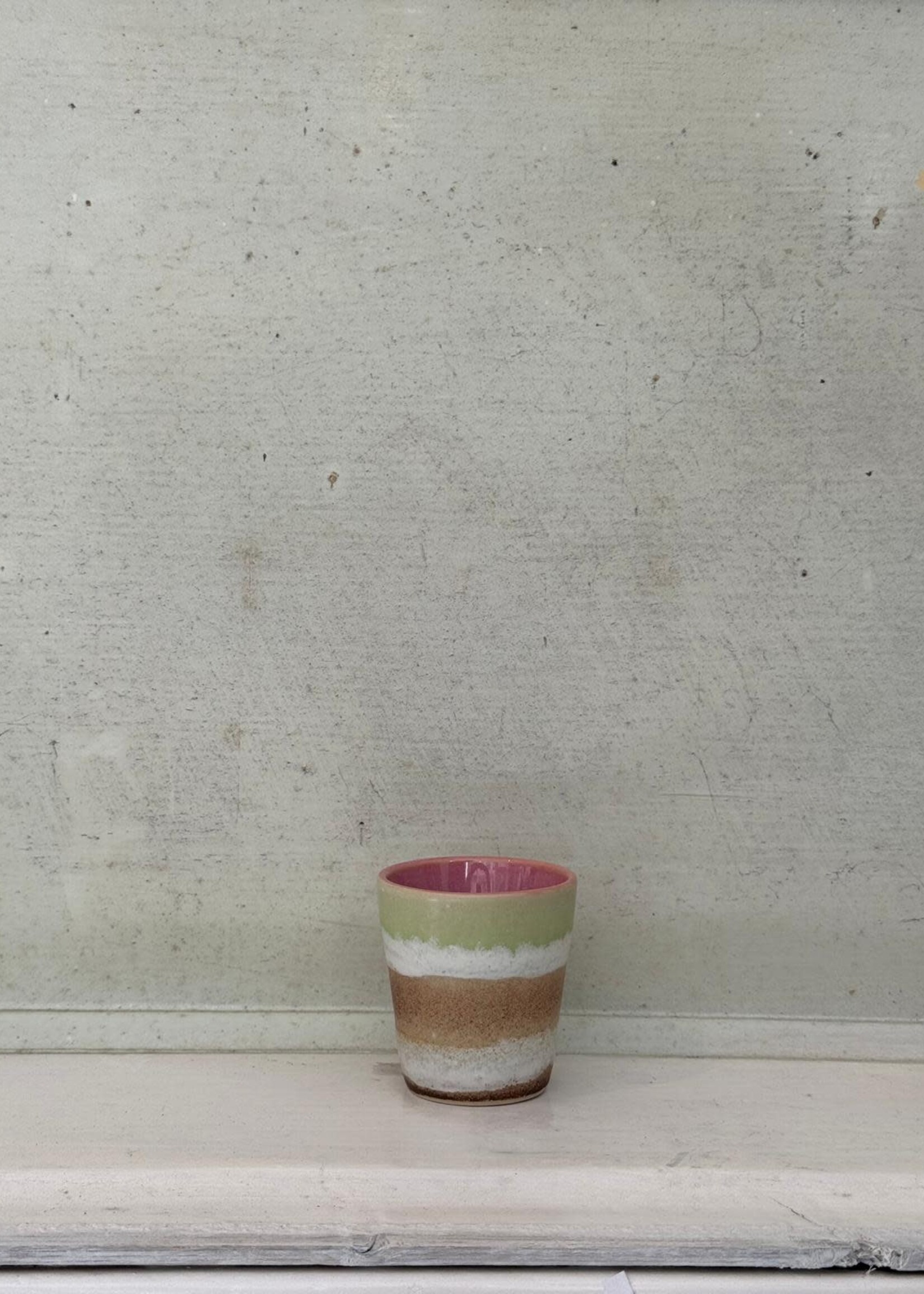 HKliving HKliving Ceramic 70's Ristretto Mug 'Umber'