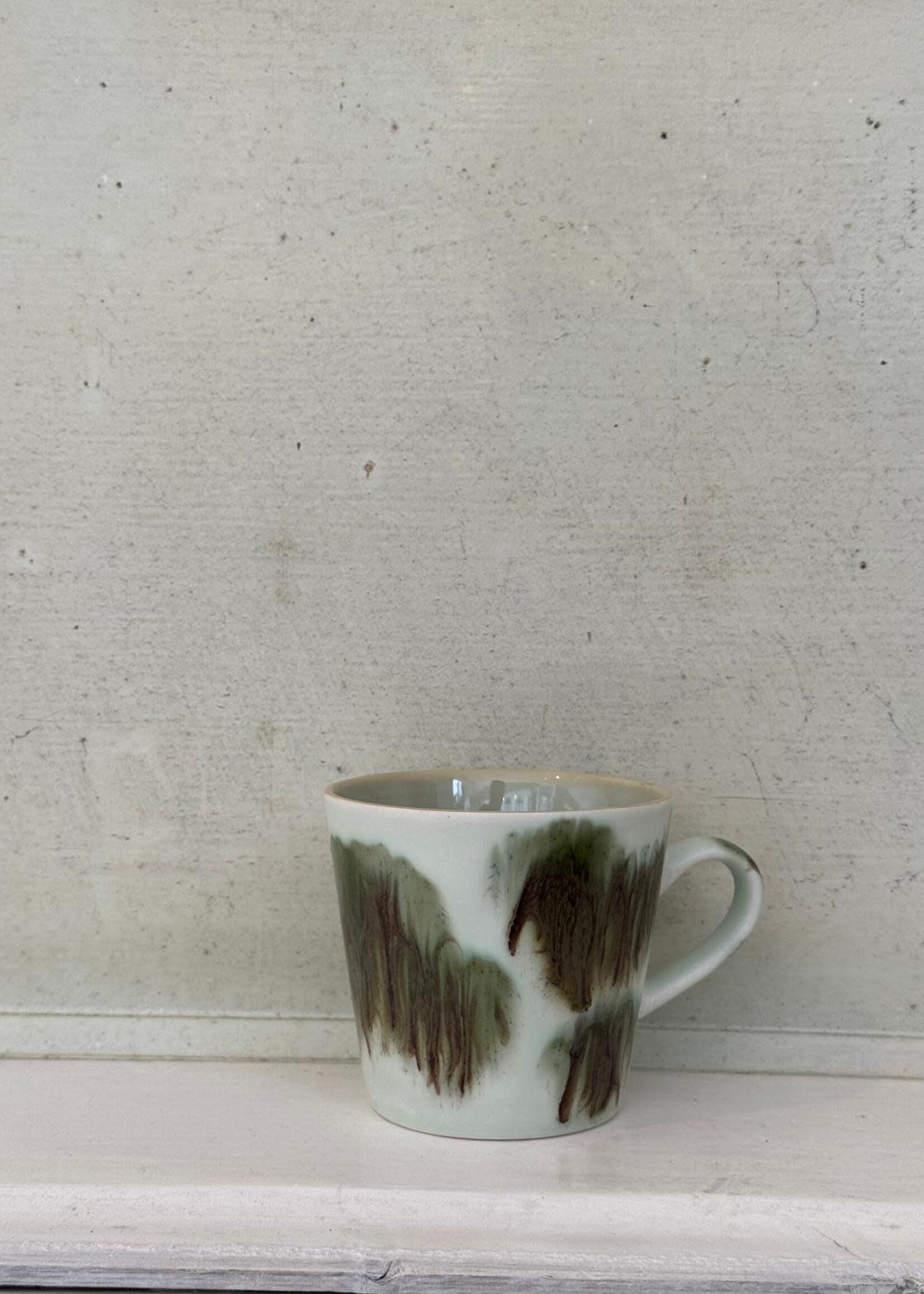 HKliving HKliving Ceramic 70's Cappuccino Mug 'Tide'