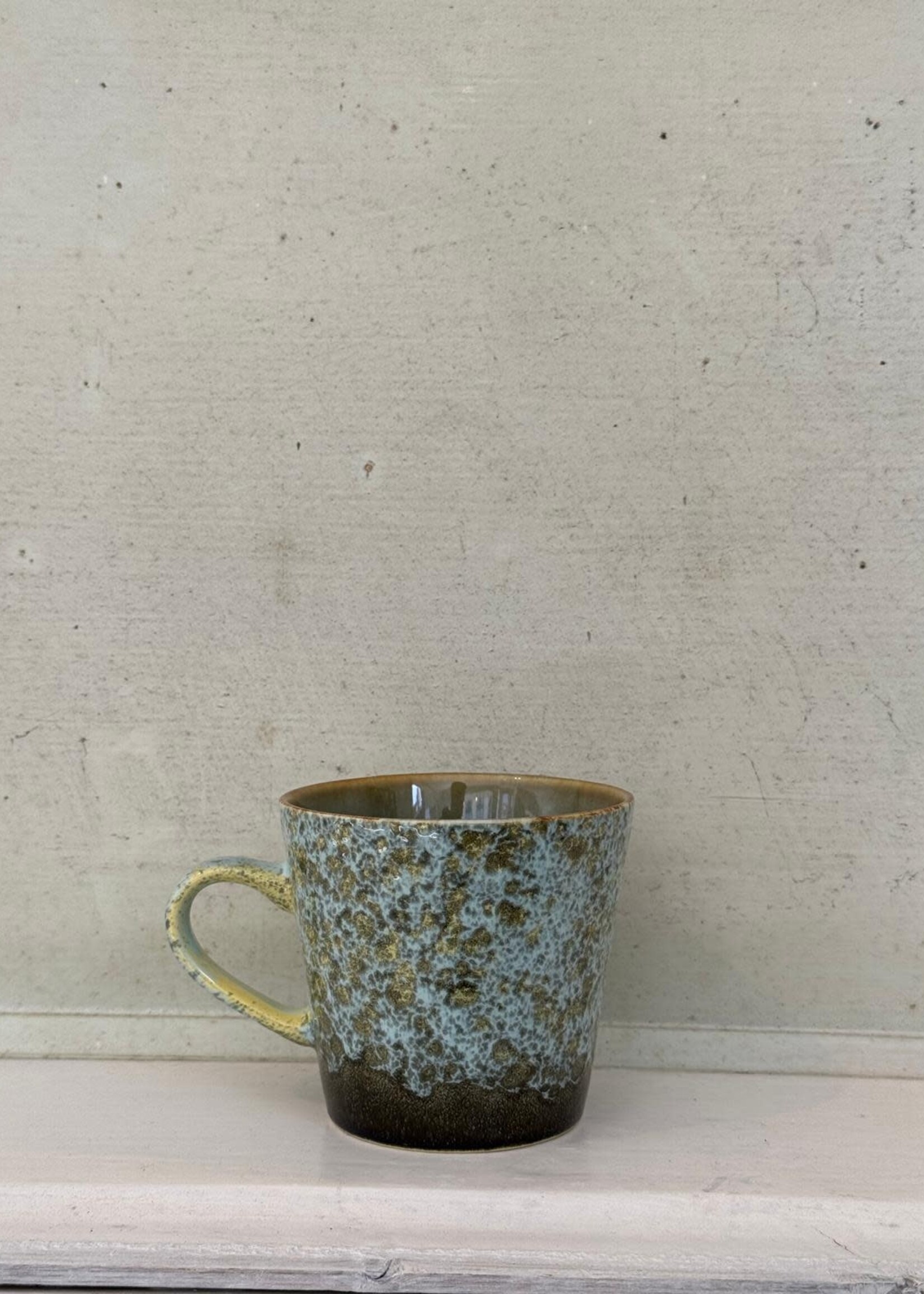 HKliving HKliving Ceramic 70's Cappuccino Mug 'Verdigris'
