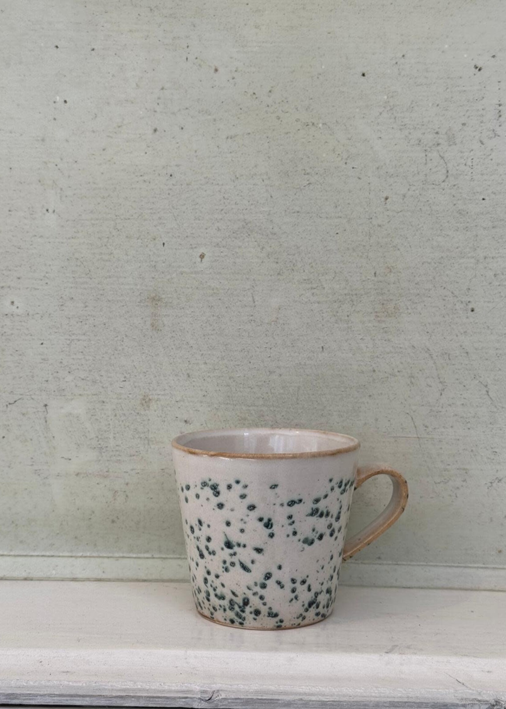 HKliving HKliving Ceramic 70's Cappuccino Mug 'Hail'