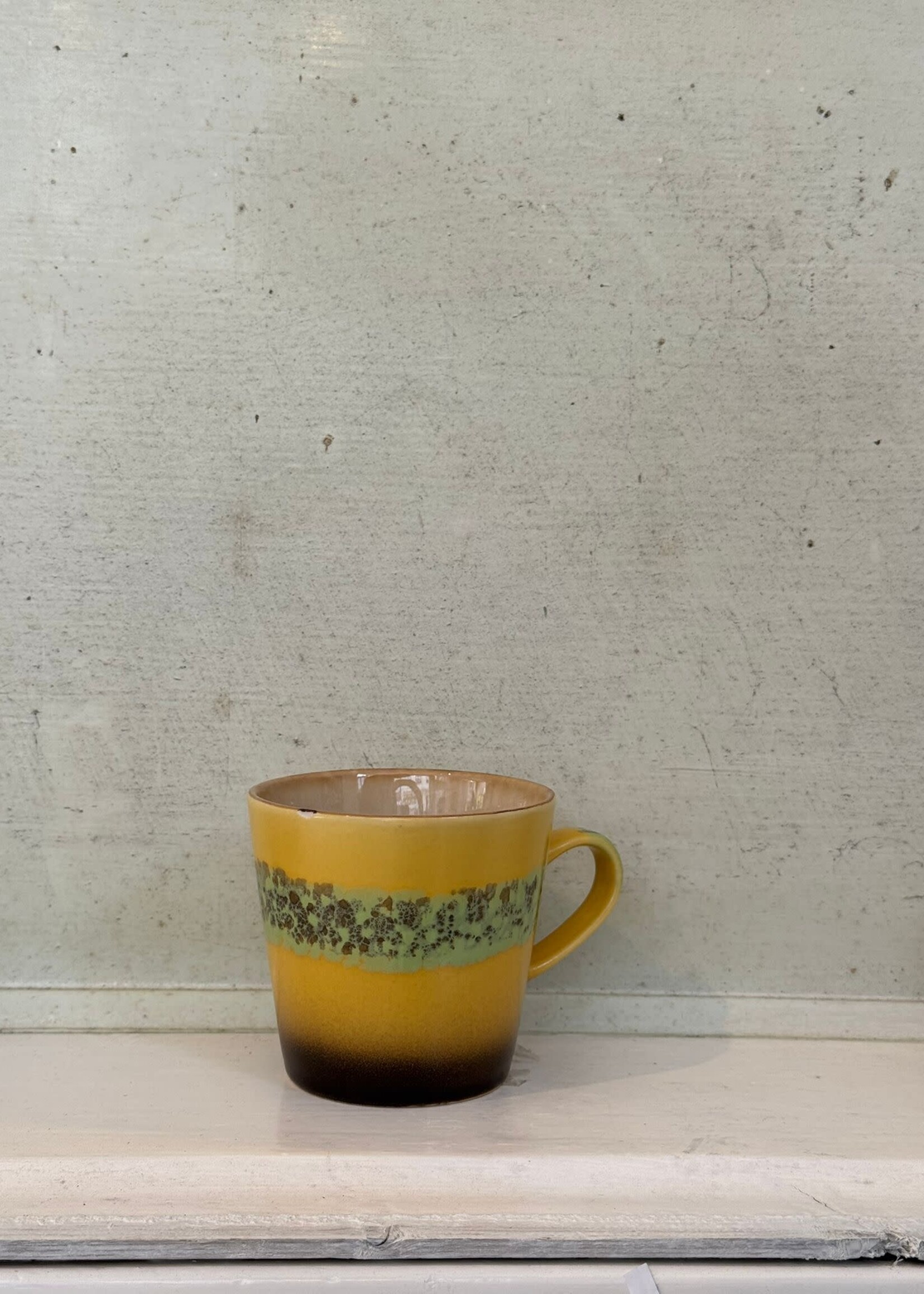 HKliving HKliving Ceramic 70's Americano Mug 'Kelp'