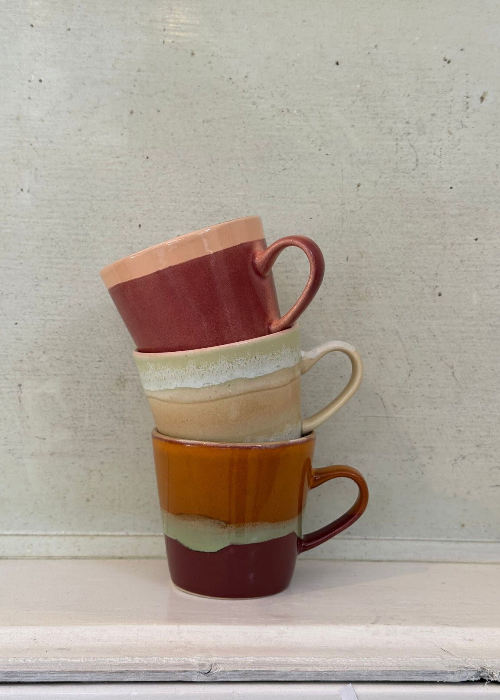 HKliving HKliving Ceramic 70's Americano Mug 'Clay'