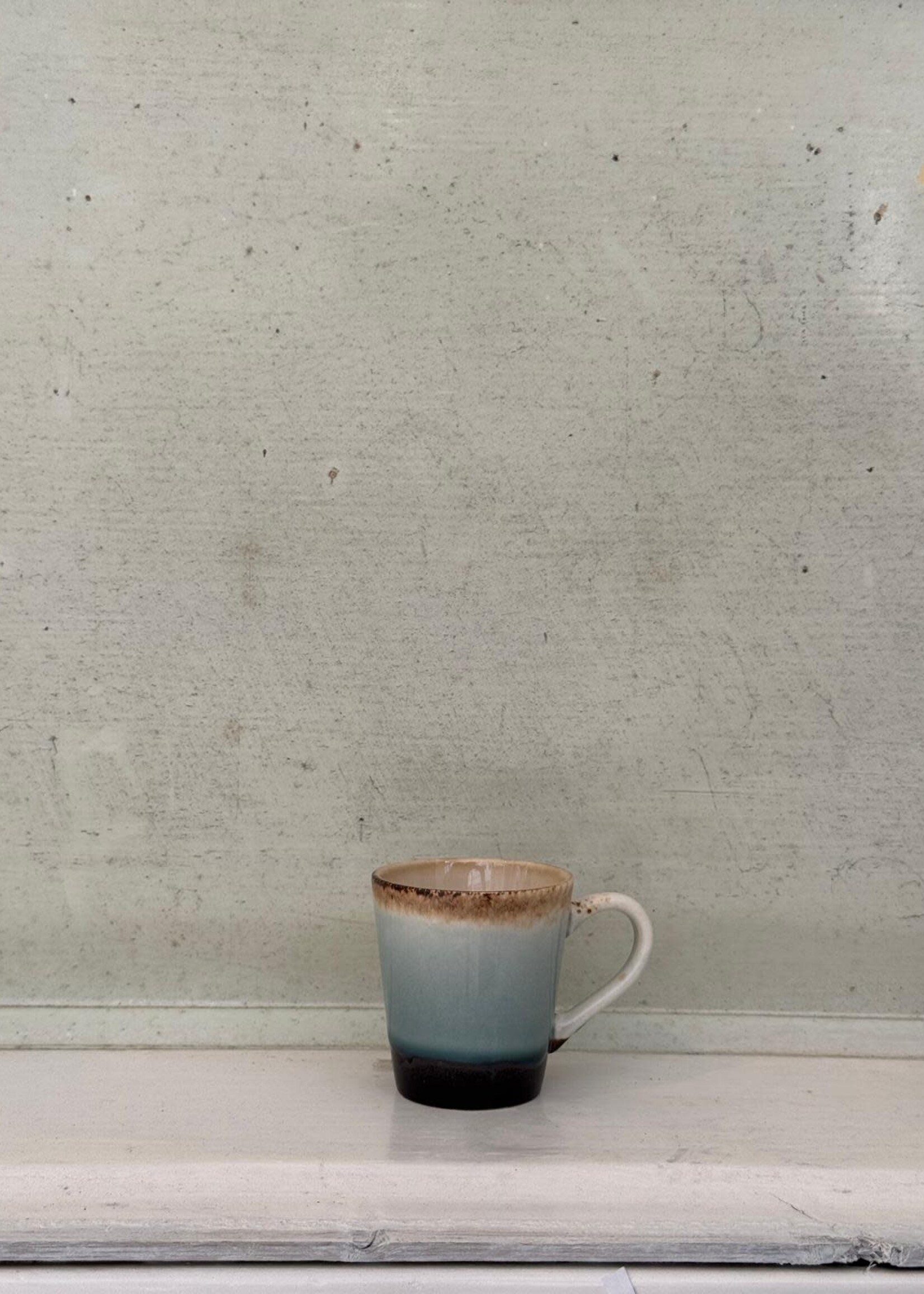 HKliving HKliving Ceramic 70's Espresso Mug 'Ash'