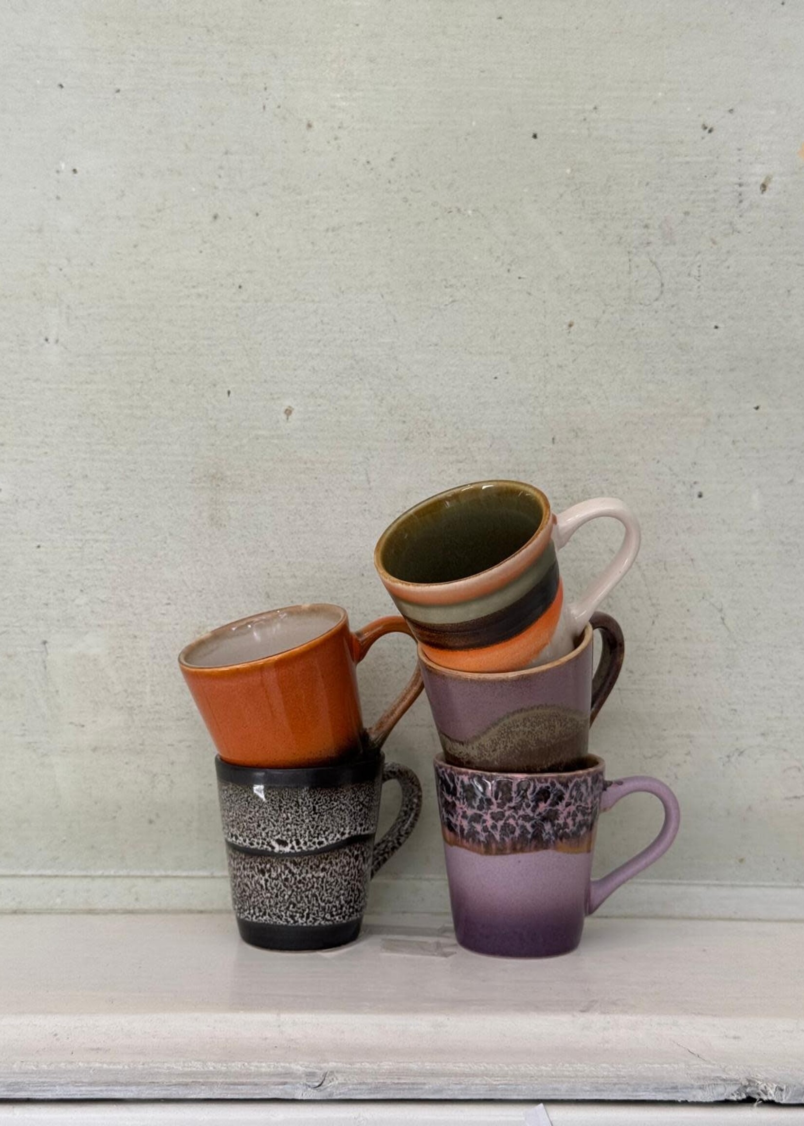 HKliving HKliving Ceramic 70's Espresso Mug 'Burst'