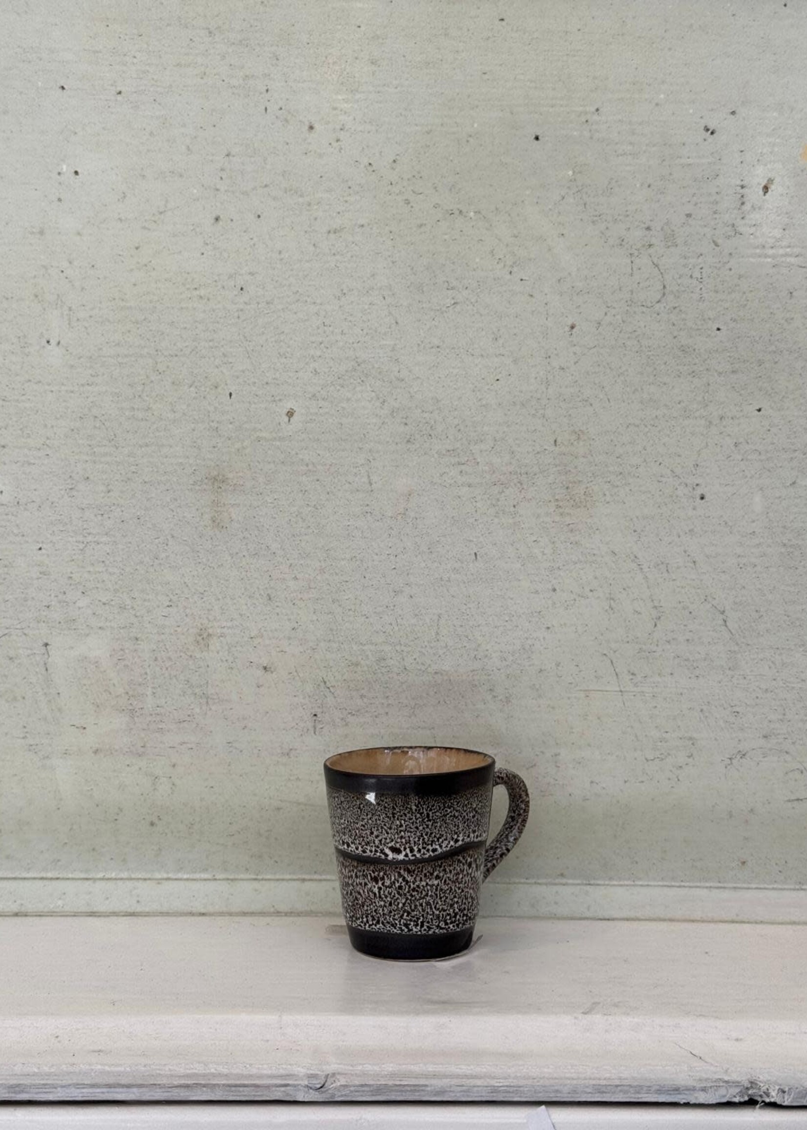 HKliving HKliving Ceramic 70's Espresso Mug 'Rock On'