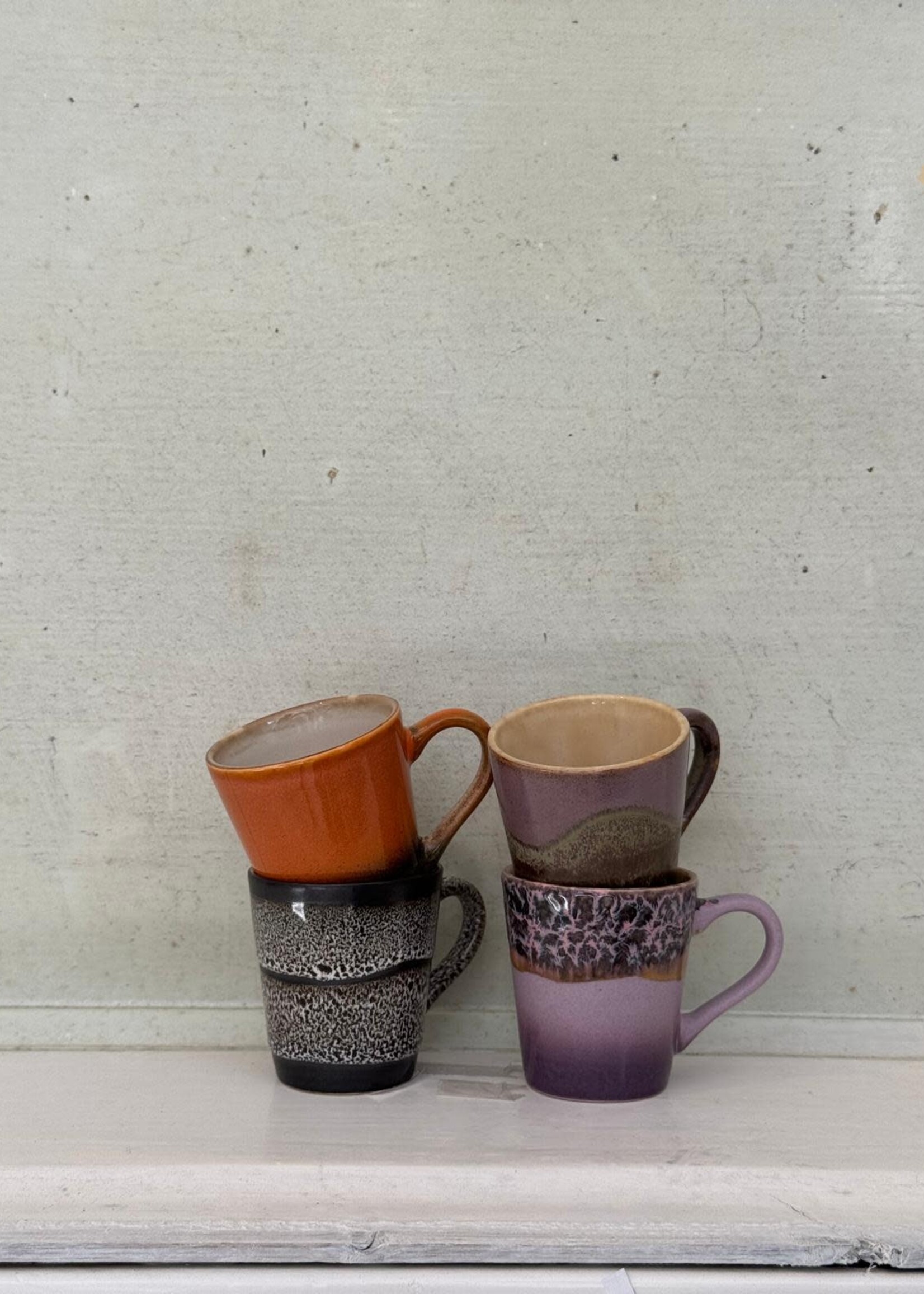 HKliving HKliving Ceramic 70's Espresso Mug 'Rock On'