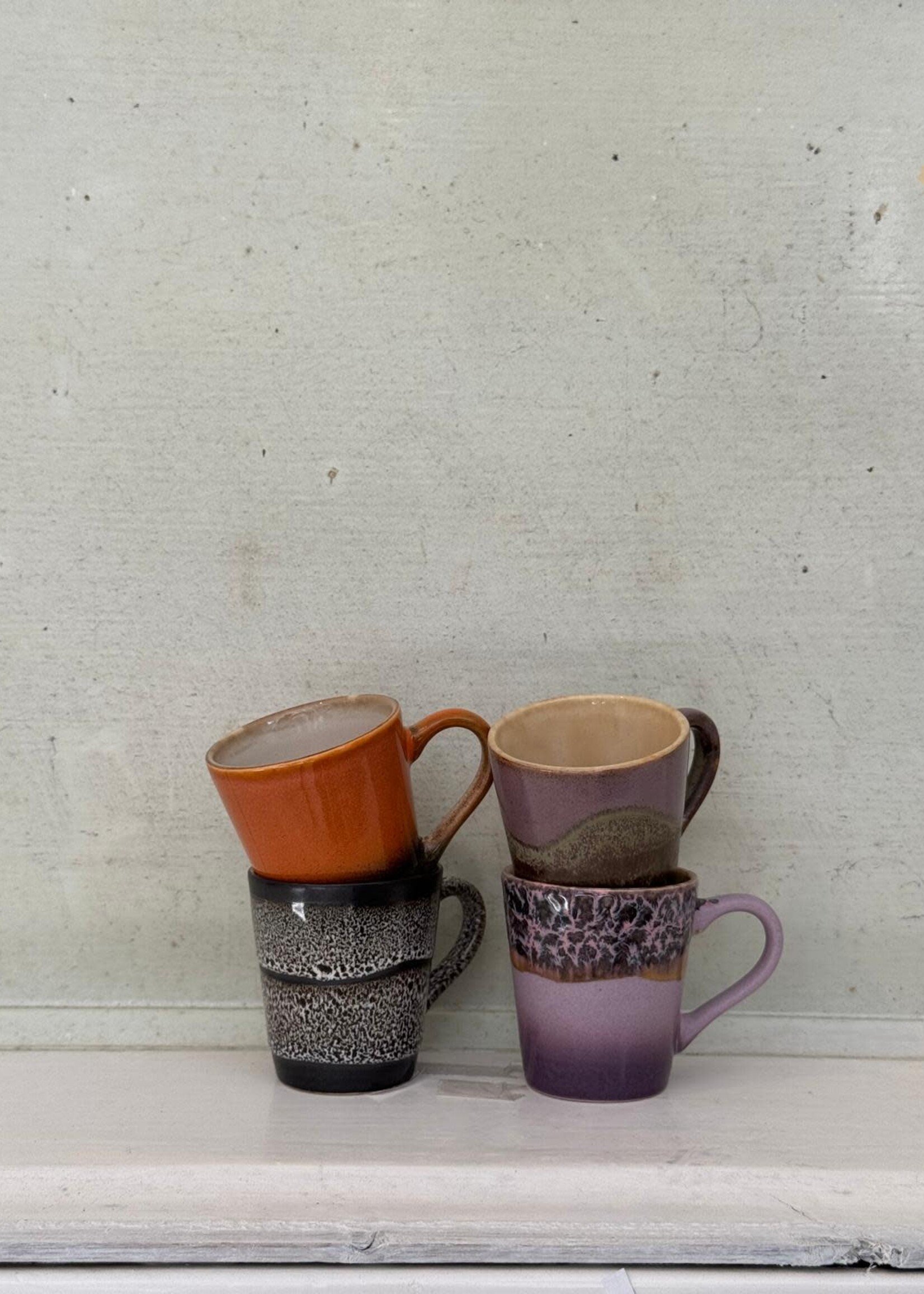 HKliving HKliving Ceramic 70's Espresso Mug 'Torrent'