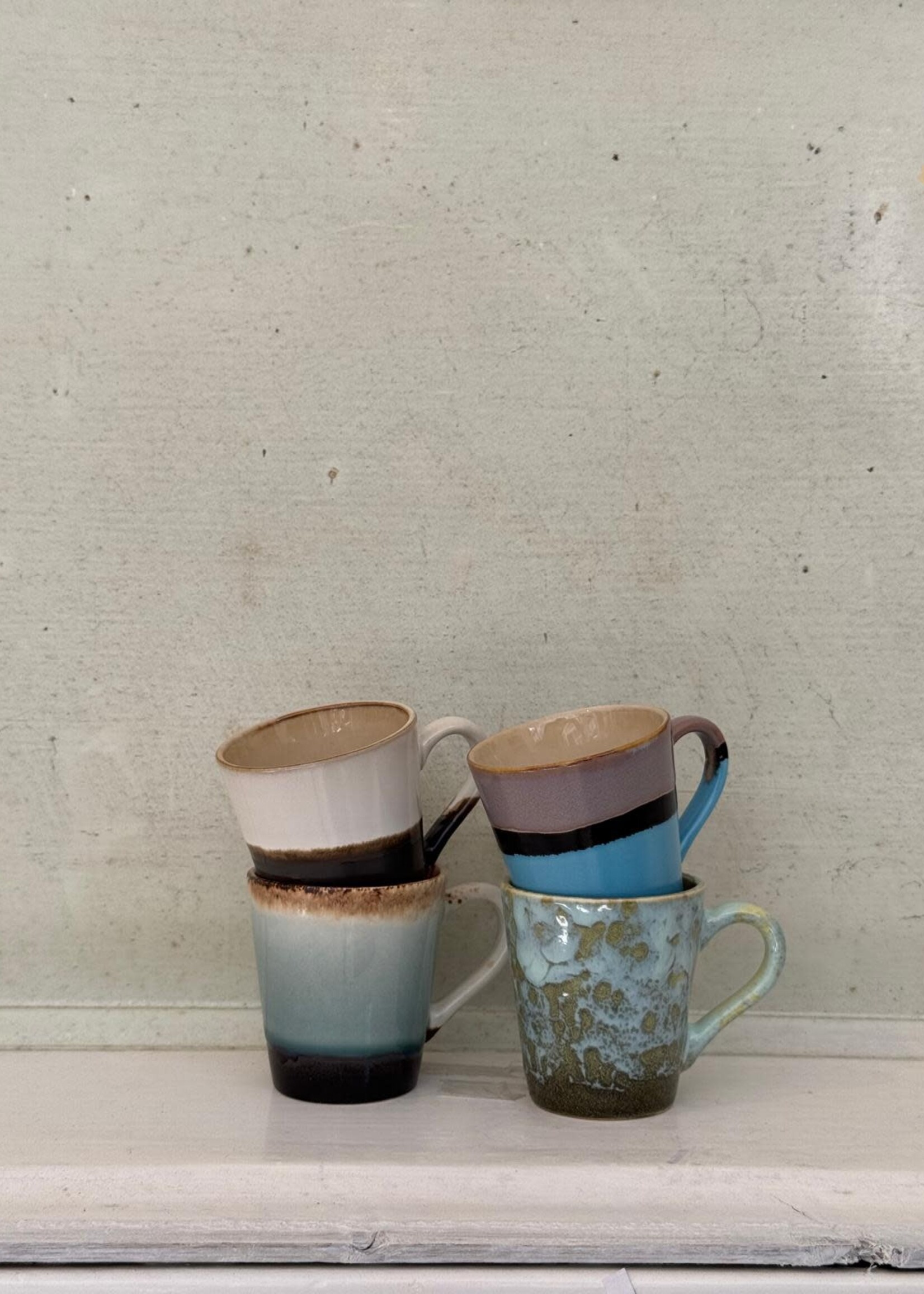HKliving HKliving Ceramic 70's Espresso Mug 'Verdigris'