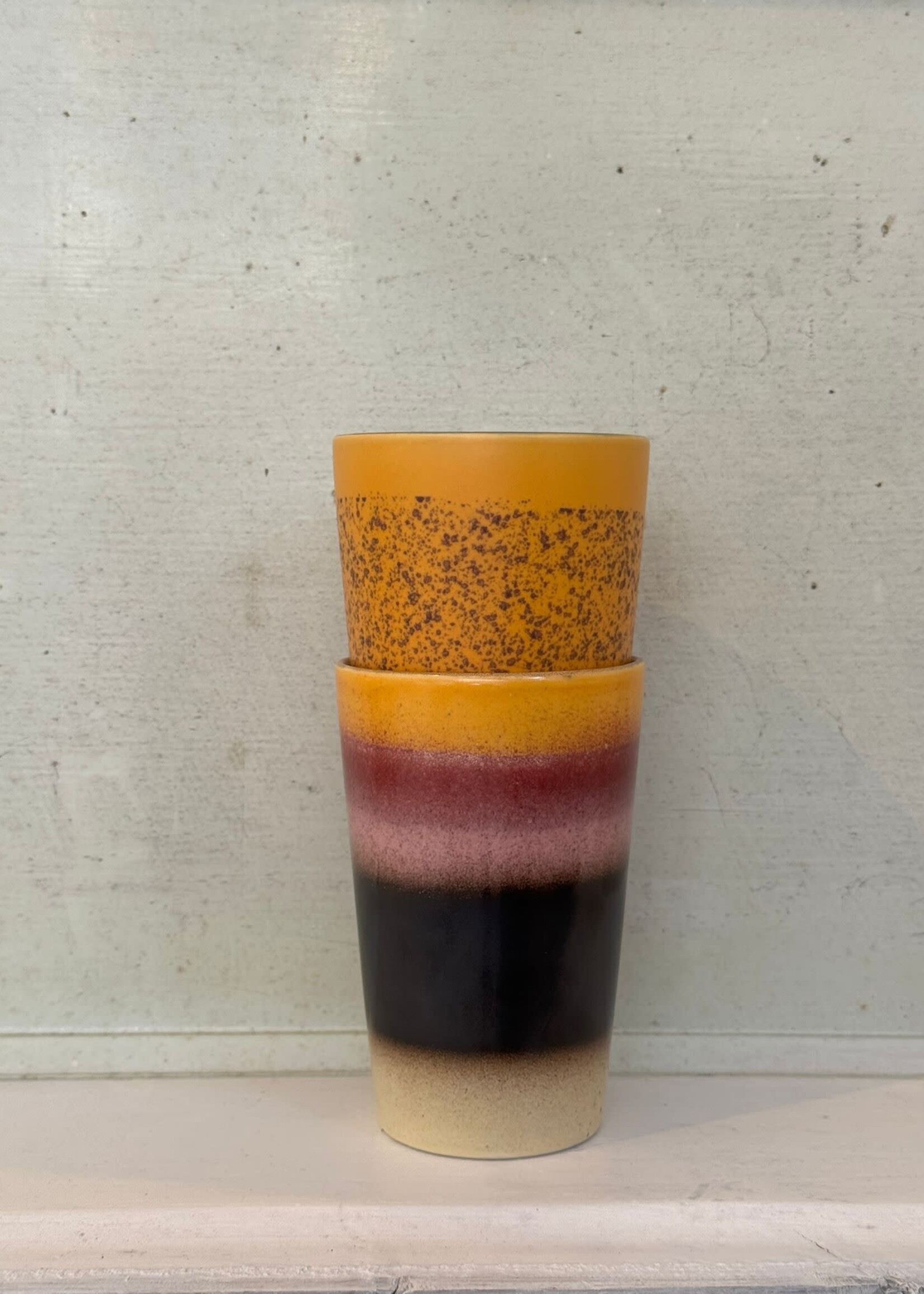 HKliving HKliving Ceramic 70's Tea Mug 'Bay'