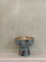 HKliving HKliving Ceramic 70's Tapas Bowl on Base S 'Patina'