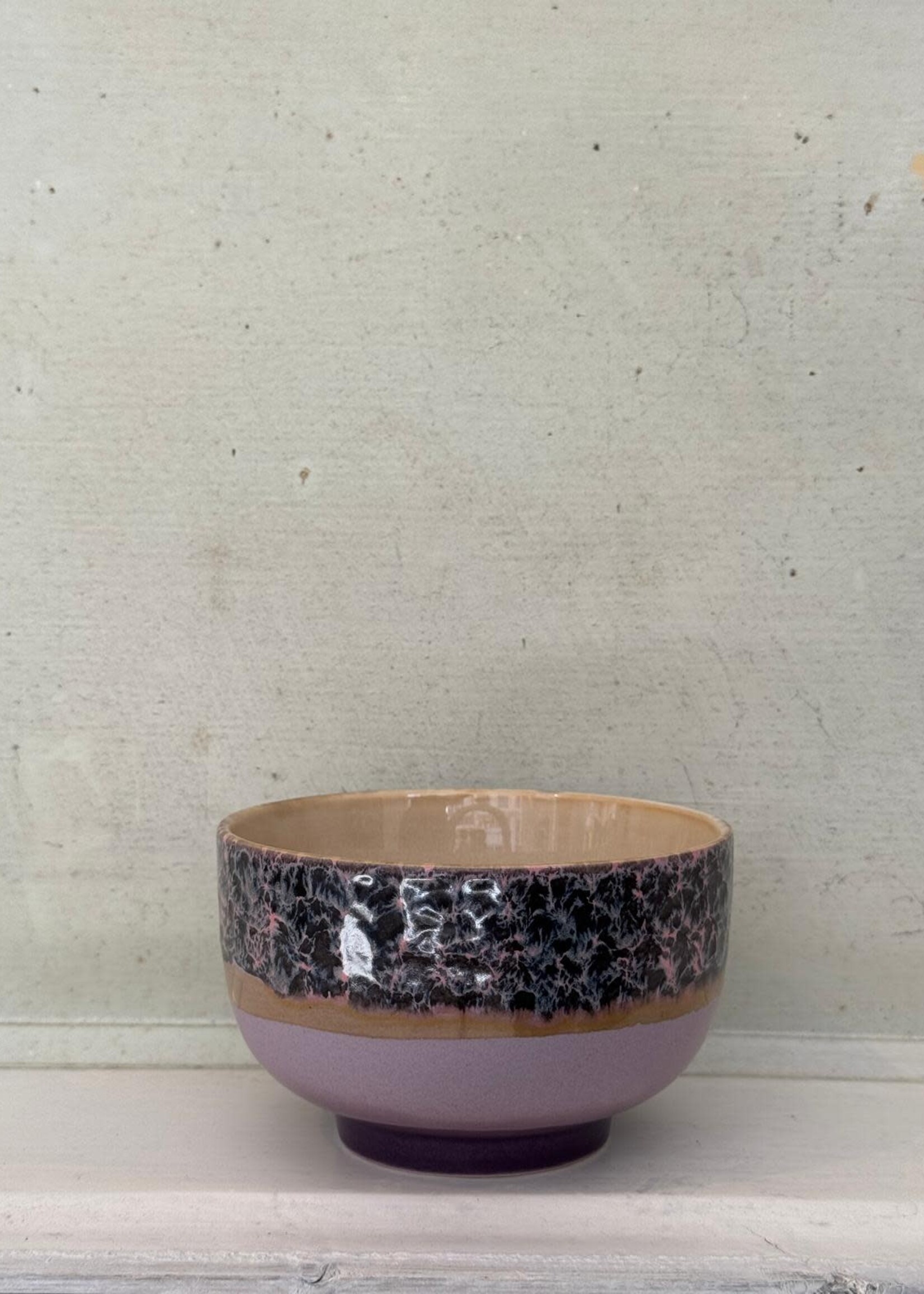 HKliving HKliving Ceramic 70's Noodle Bowl 'Blast'