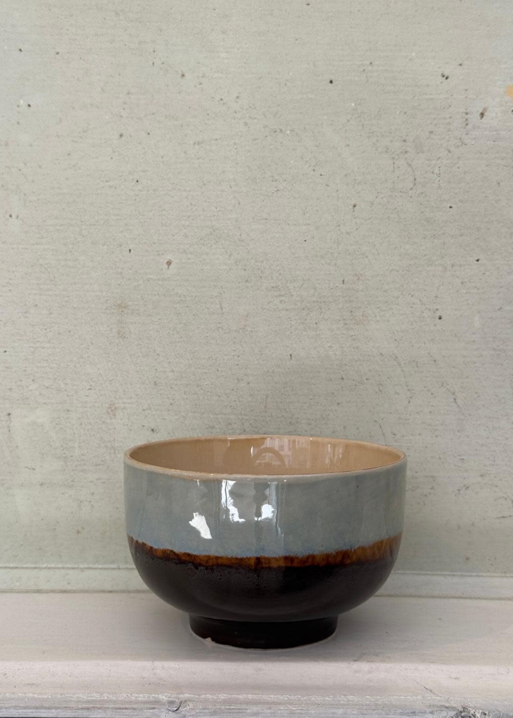 HKliving HKliving Ceramic 70's Noodle Bowl 'Depths'