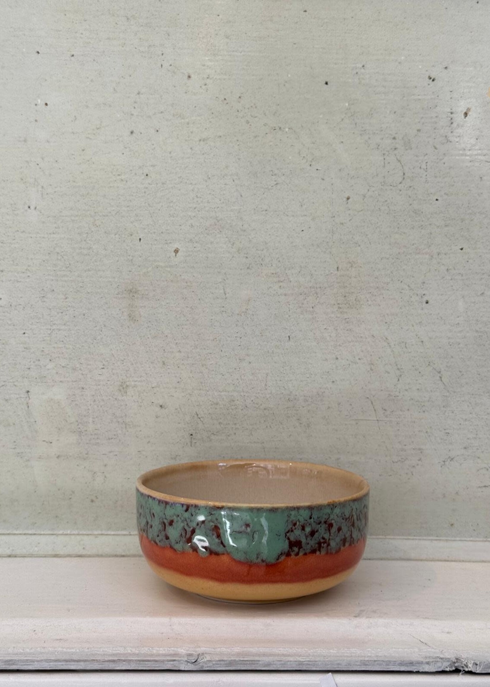 HKliving HKliving Ceramic 70's Dessert Bowl 'Cove'