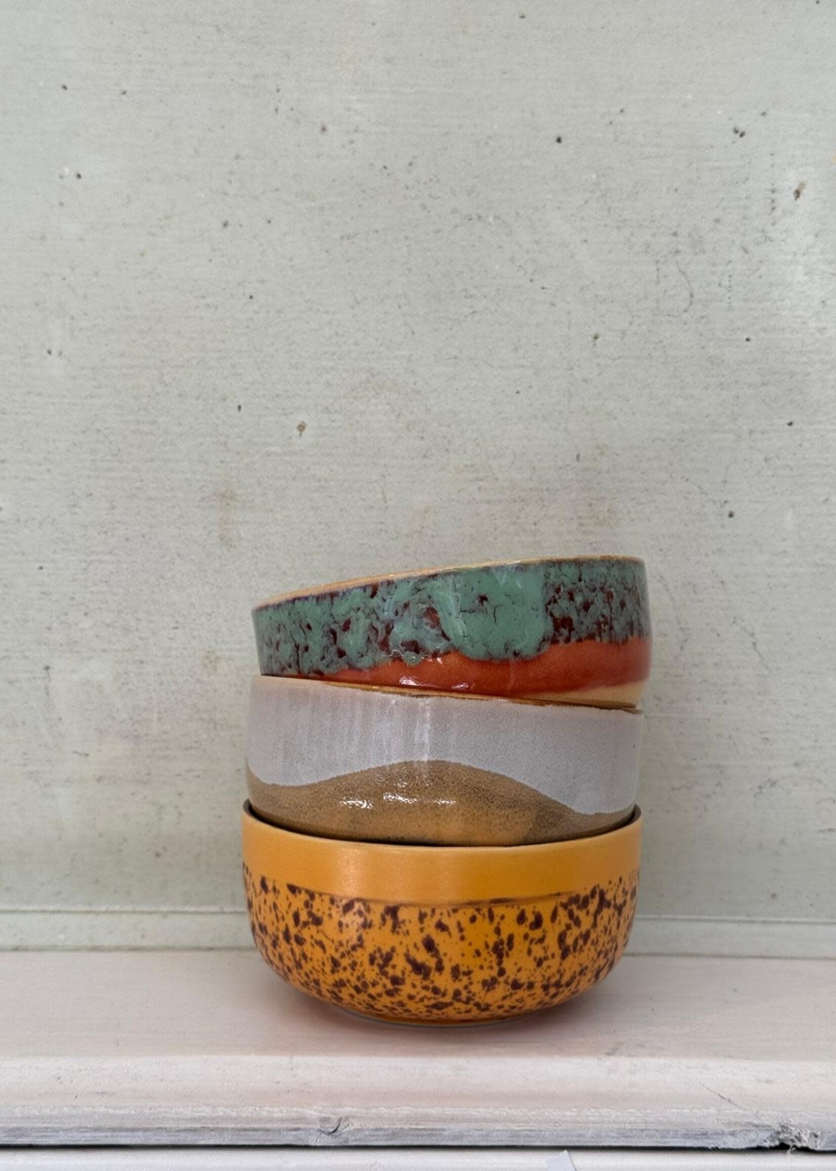 HKliving HKliving Ceramic 70's Dessert Bowl 'Oasis'