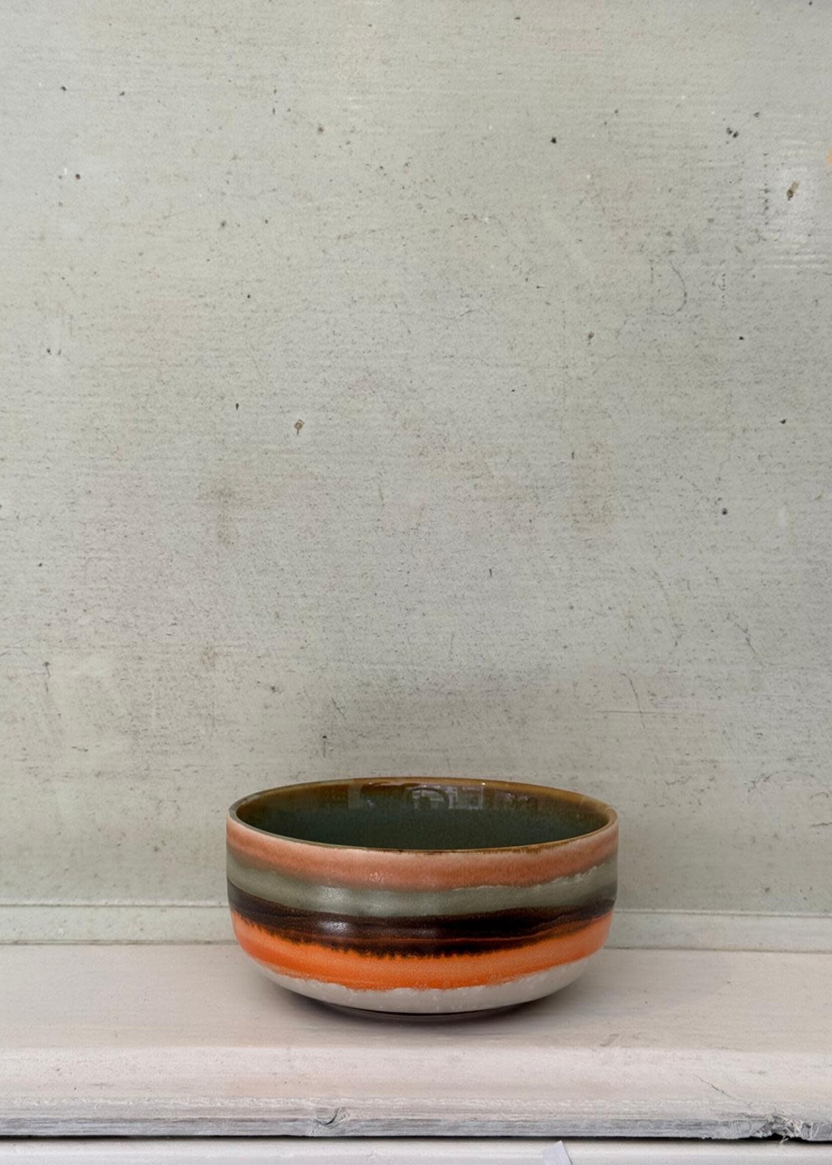 HKliving HKliving Ceramic 70's Dessert Bowl 'Burst'