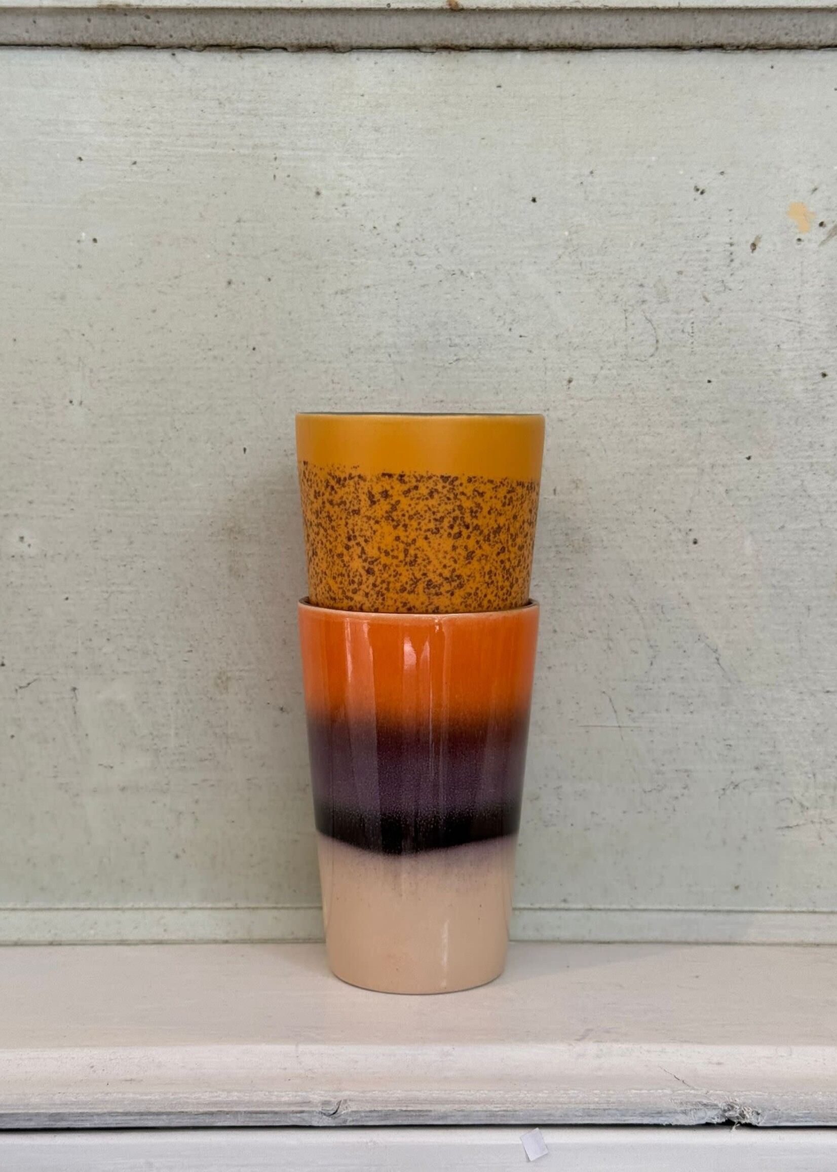 HKliving HKliving Ceramic 70's Tea Mug 'Rise'